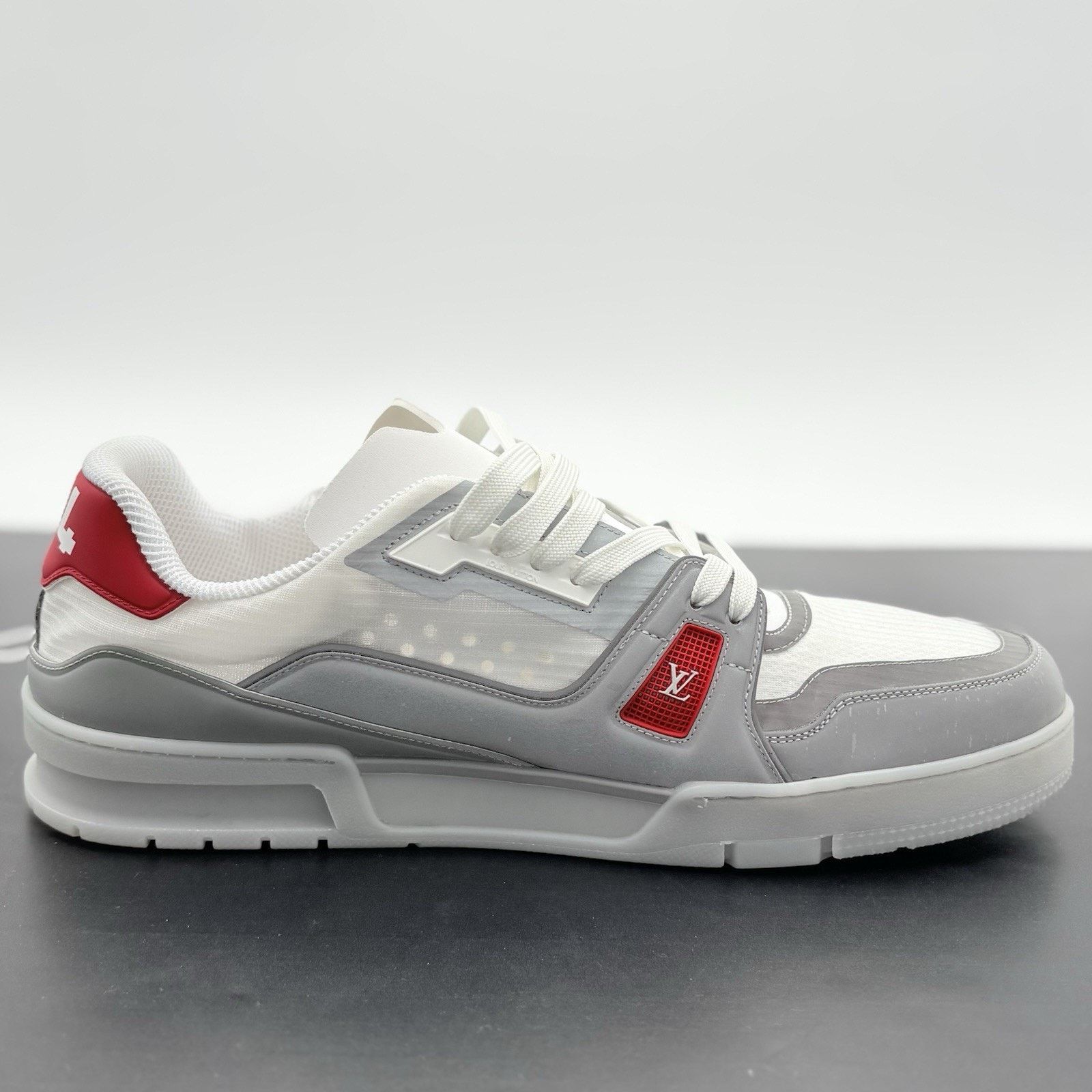Louis Vuitton 13-13.5 Louis Vuitton Reflective Trainer ' Red ' | EXCELLENT Size US 13 / EU 46 - 11 Thumbnail