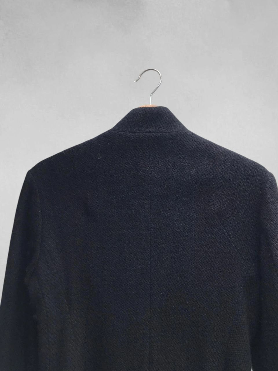 Yohji Yamamoto AW08 Runway Unfinished High Gauge Long Neck Jacket Size M / US 6-8 / IT 42-44 - 10 Thumbnail