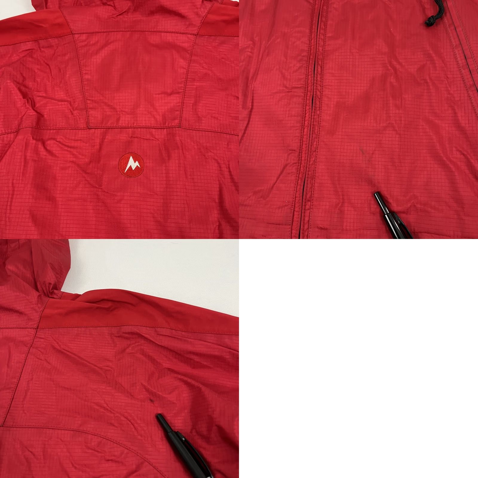 Marmot VINTAGE Marmot Gore Tex XCR Rain Jacket Womens M Red Hooded Outdoor Jacket Size M / US 6-8 / IT 42-44 - 9 Thumbnail