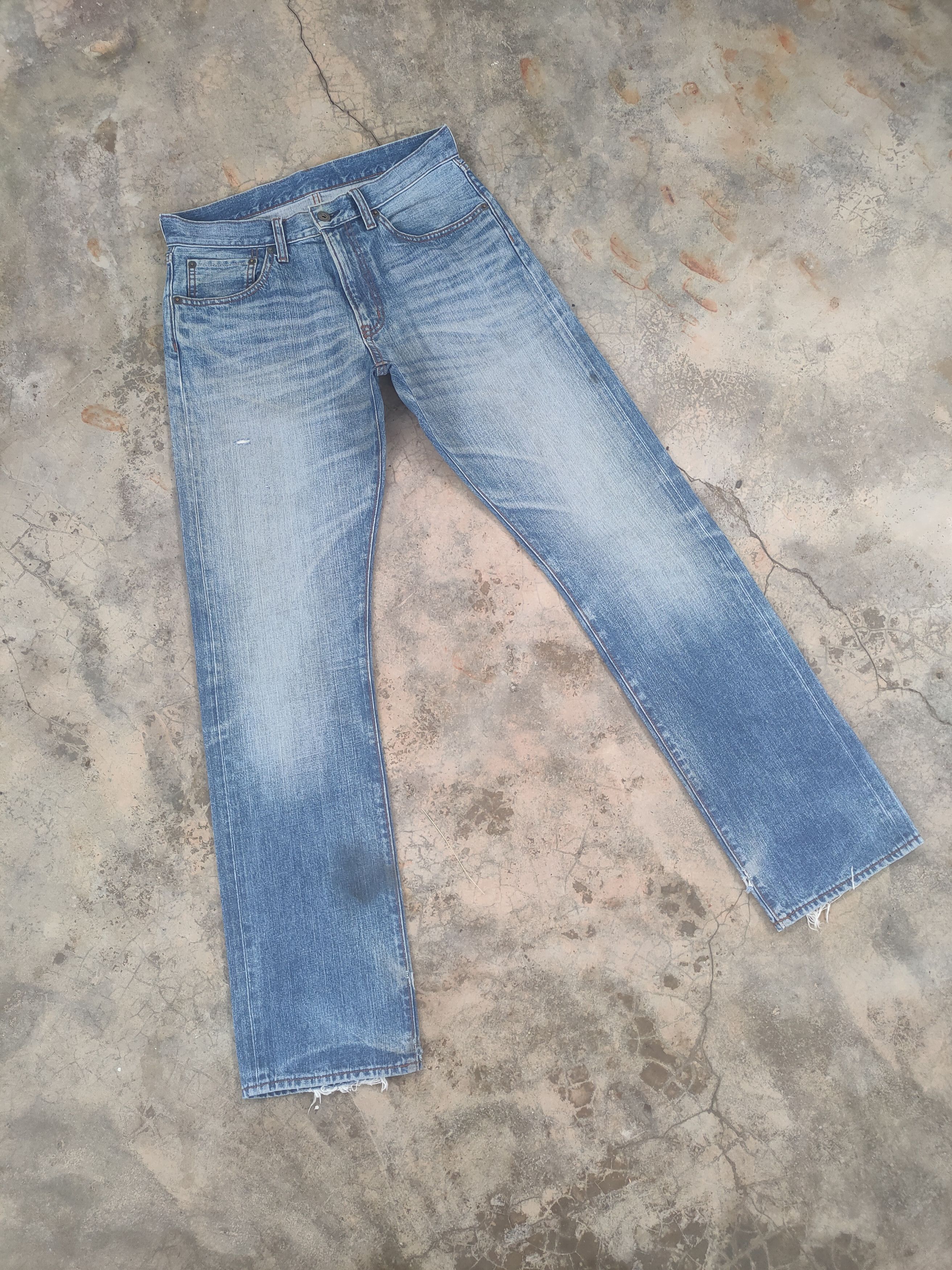 Japanese Brand W31 VINTAGE JAPANESE FADED DISTRESSED JEAN DENIM PANTS Size US 31 - 2 Thumbnail