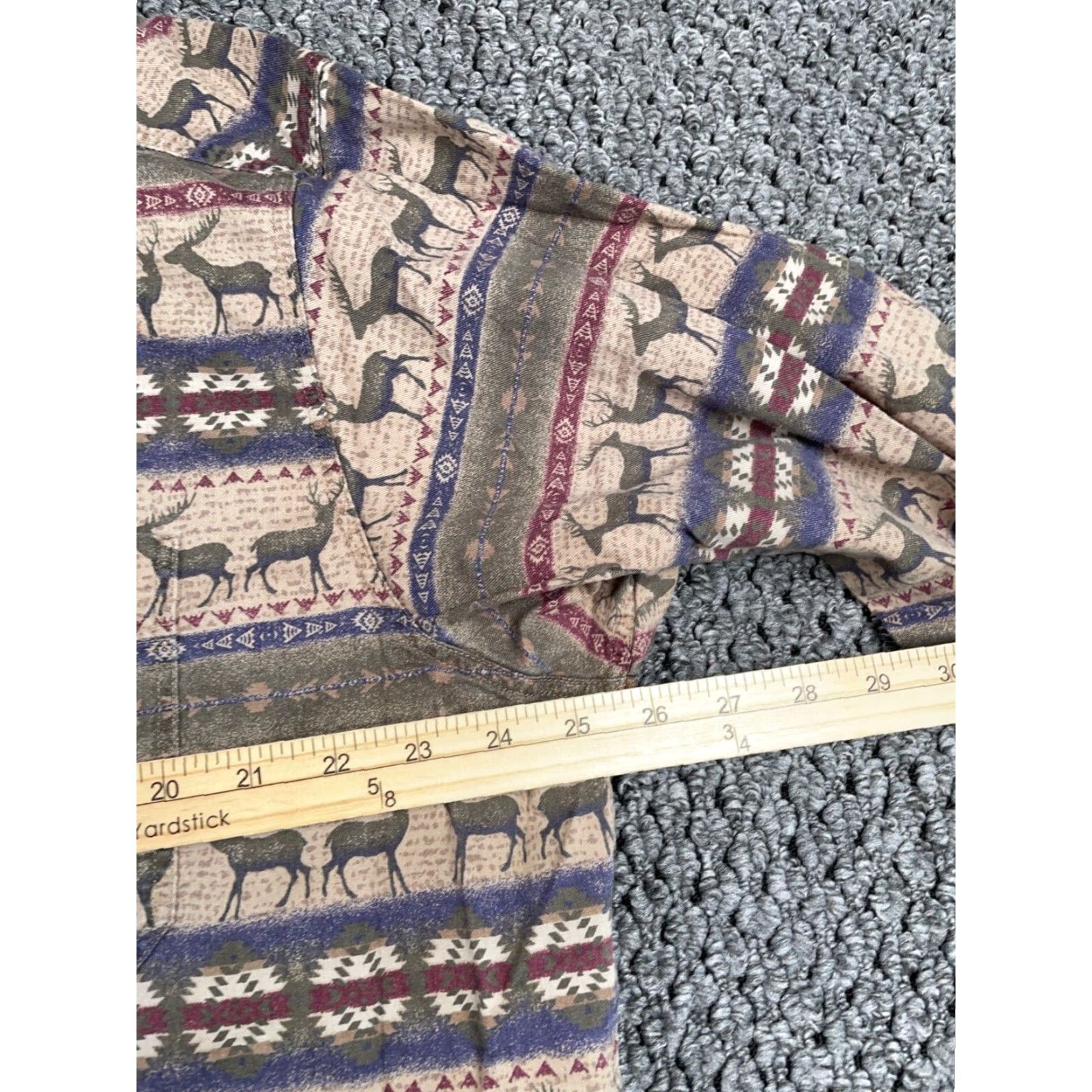 Vintage VTG Woolrich Deer Tapestry Shirt Adult XL Brown Geometric Pattern Button-Down Collared Long Sleeve Cotton Casual Workwear Mens Size US XL / EU 56 / 4 - 6 Thumbnail