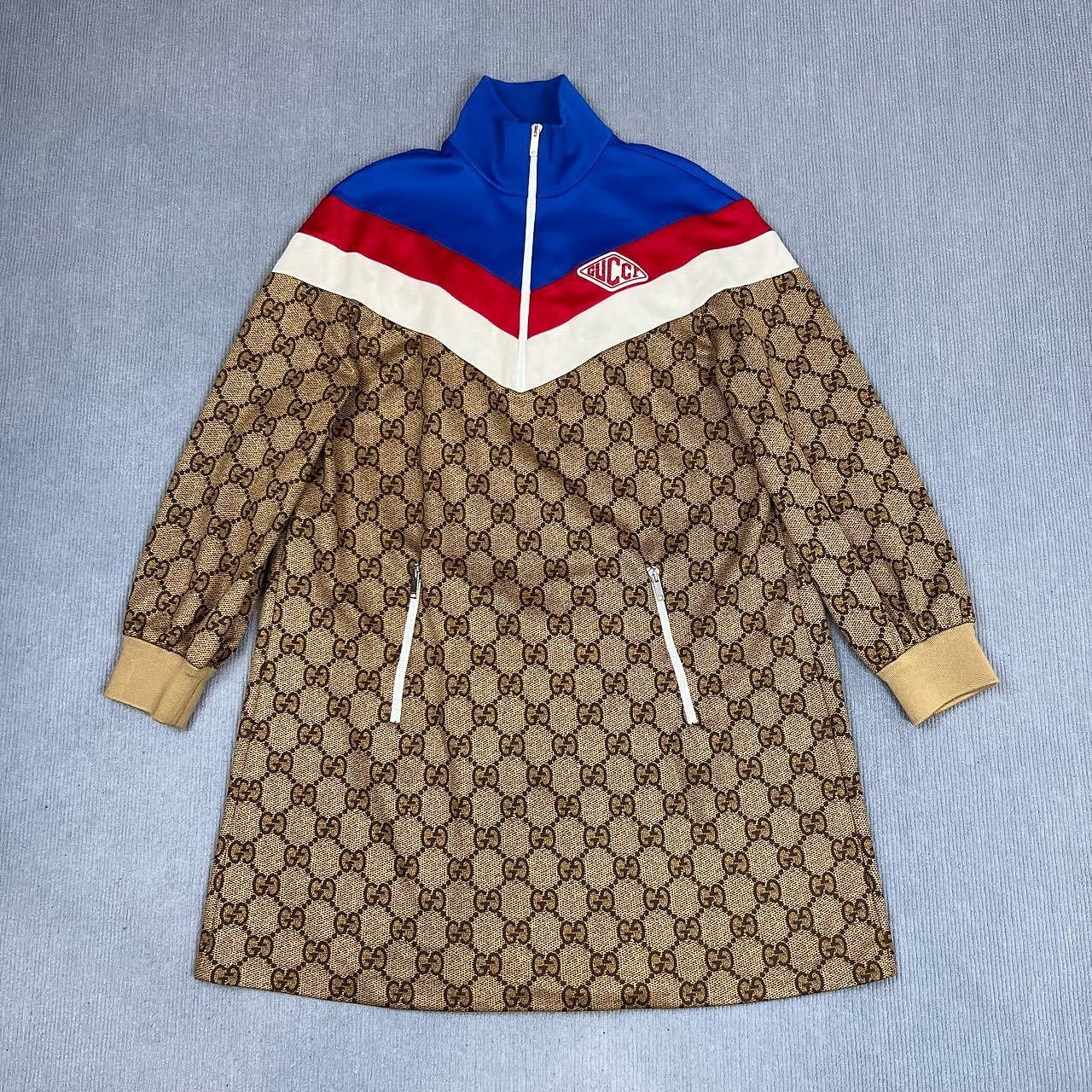 Gucci Gucci GG Monogram Zip Up Mini Dress Size M Size M / US 6-8 / IT 42-44 - 1 Thumbnail
