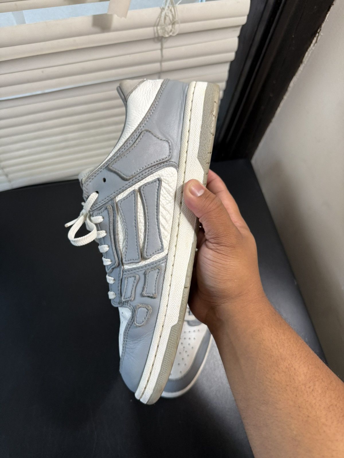 Amiri Amiri Skeleton Low Size 11 Grey Size US 11 / EU 44 - 10 Thumbnail