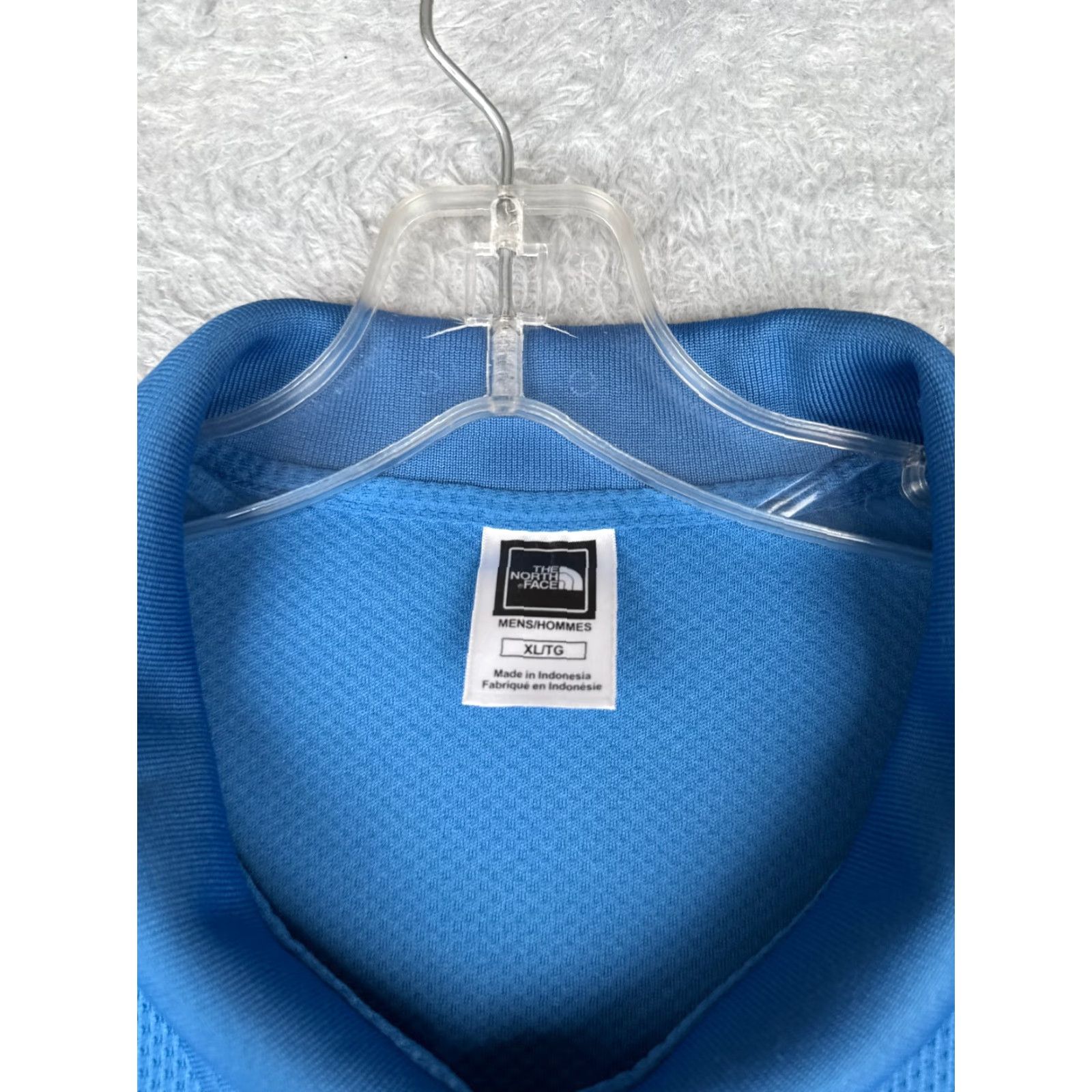 The North Face The North Face Polo Shirt Men XL Blue 100% Poly Polyester Vaporwick Breathable All Seasons Polo Shirt Logo Embroidered Zip Vaporwick Regular Fit Size US XL / EU 56 / 4 - 7 Thumbnail