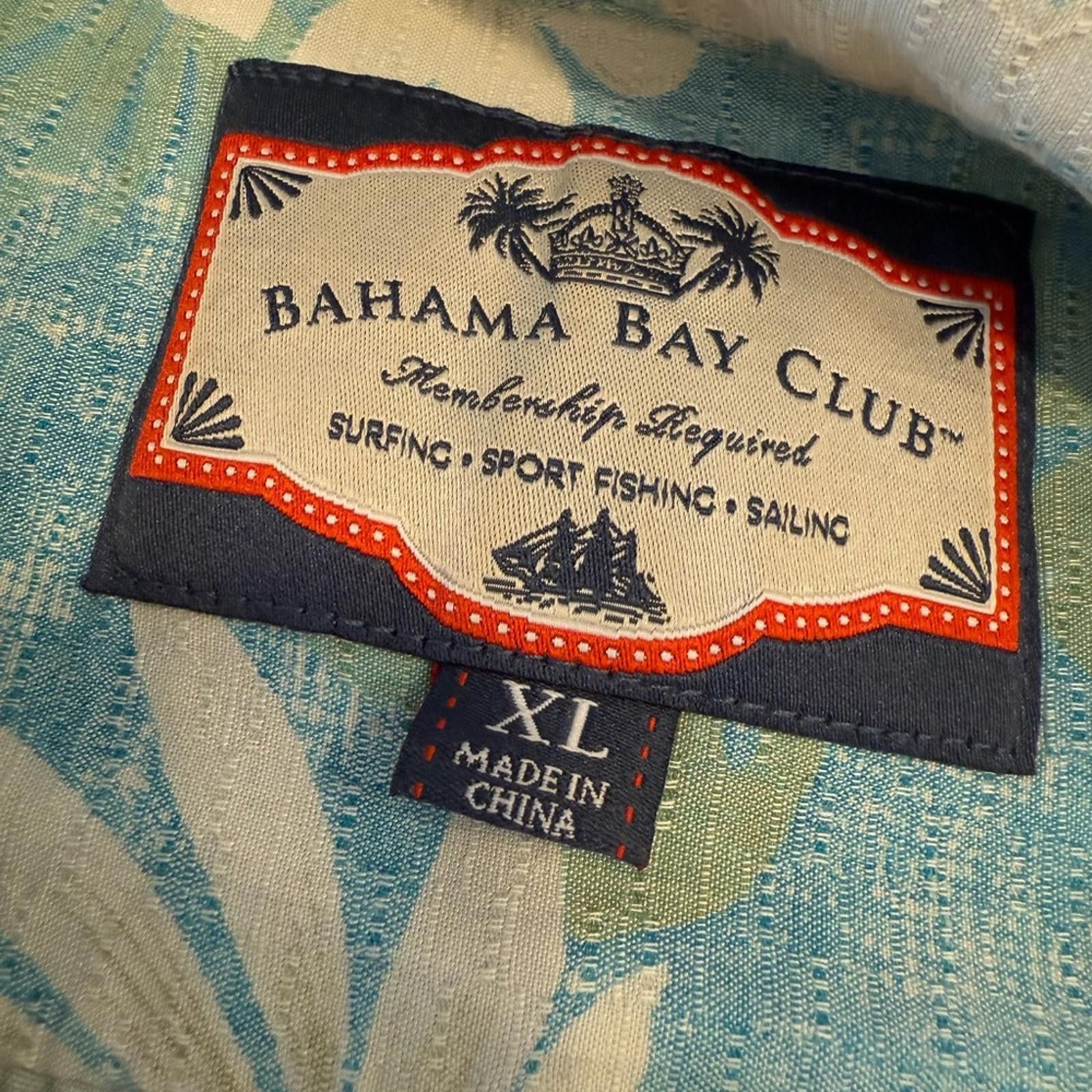 Other Bahama Bay Club Blue Floral Hawaiian Short Sleeve Shirt XL Size US XL / EU 56 / 4 - 6 Thumbnail