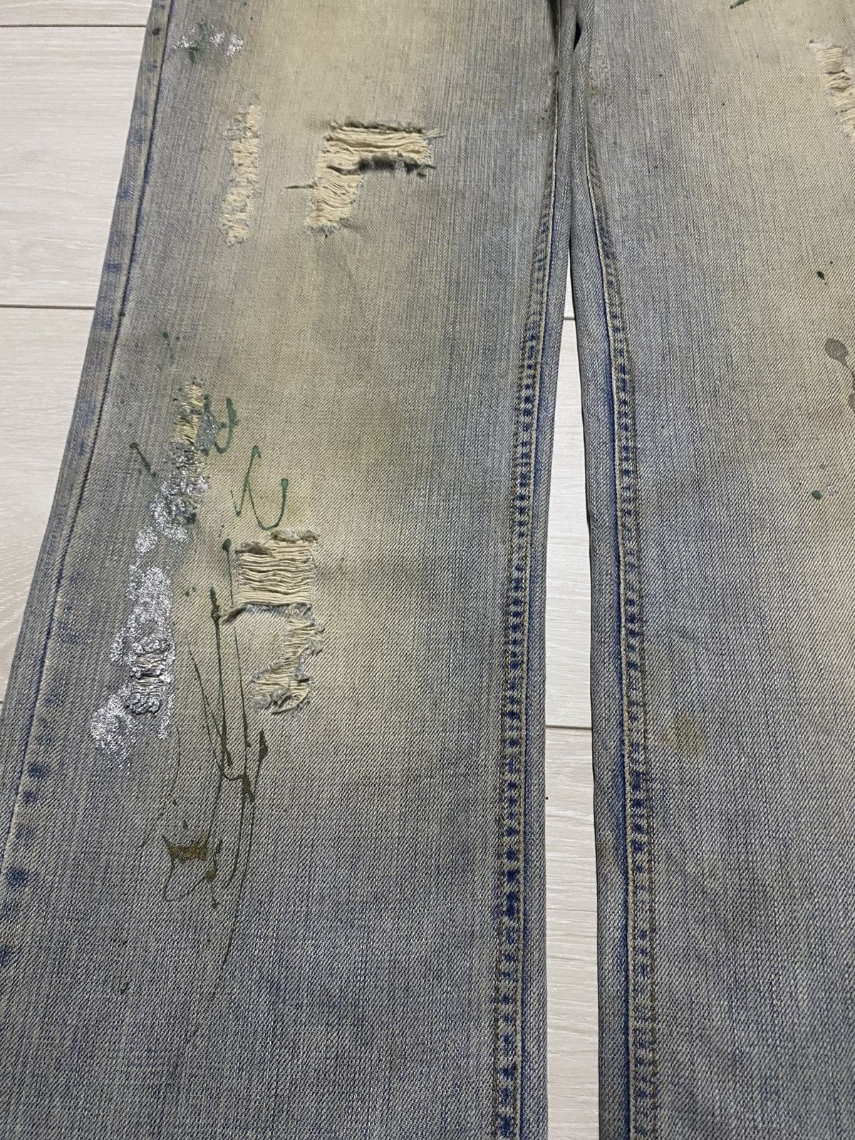Dolce & Gabbana Dolce & Gabbana Mud Wash Paints Splatter Distressed Jeans Size US 34 / EU 50 - 11 Thumbnail