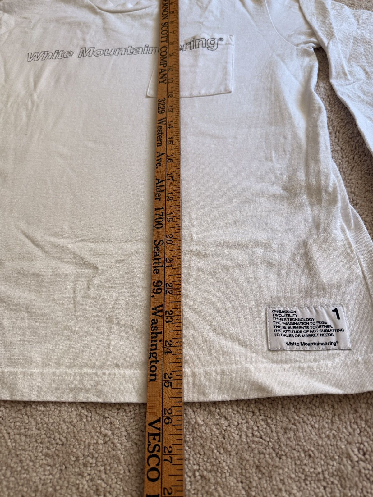 White Mountaineering White Mountaineering white tee Size US S / EU 44-46 / 1 - 5 Thumbnail