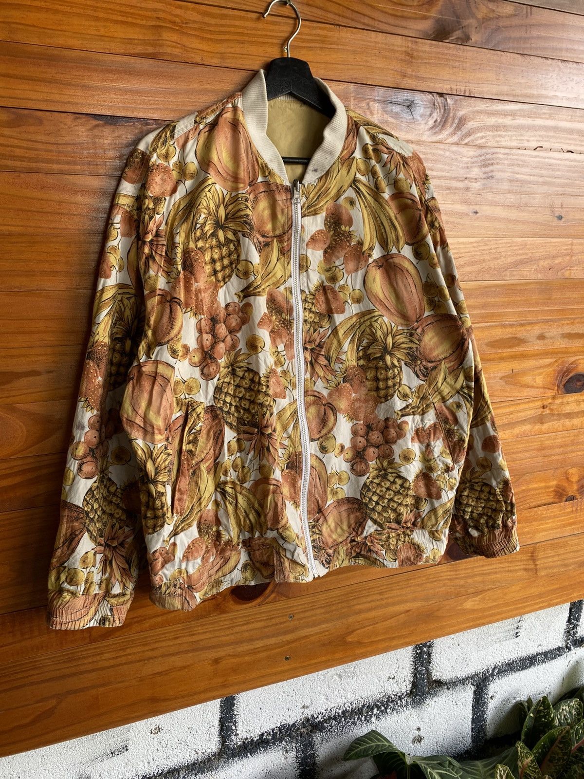 Issey Miyake Vintage HAI Sporting Gear Reversible Fruit Print Jacket Size US M / EU 48-50 / 2 - 14 Thumbnail
