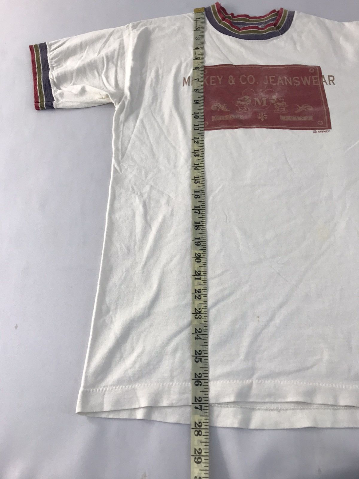 Mickey Mouse 90s Mickey Co Jeanswear Authentic Tag Ringer Style Size US M / EU 48-50 / 2 - 10 Thumbnail