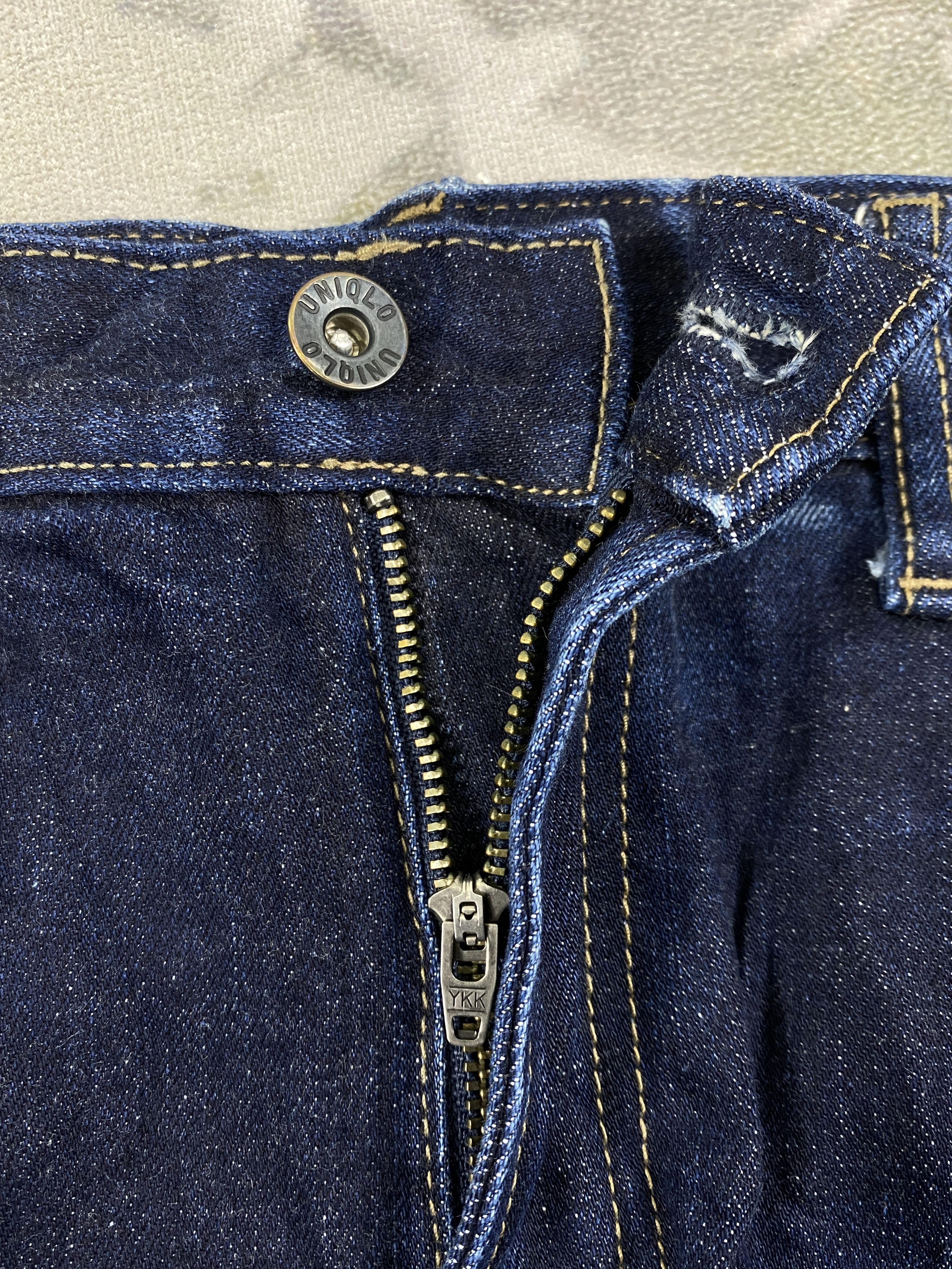 Japanese Brand Redline Dark Blue Uniqlo Jeans 35x28.5 Denim- JN3897 Size US 35 - 6 Thumbnail