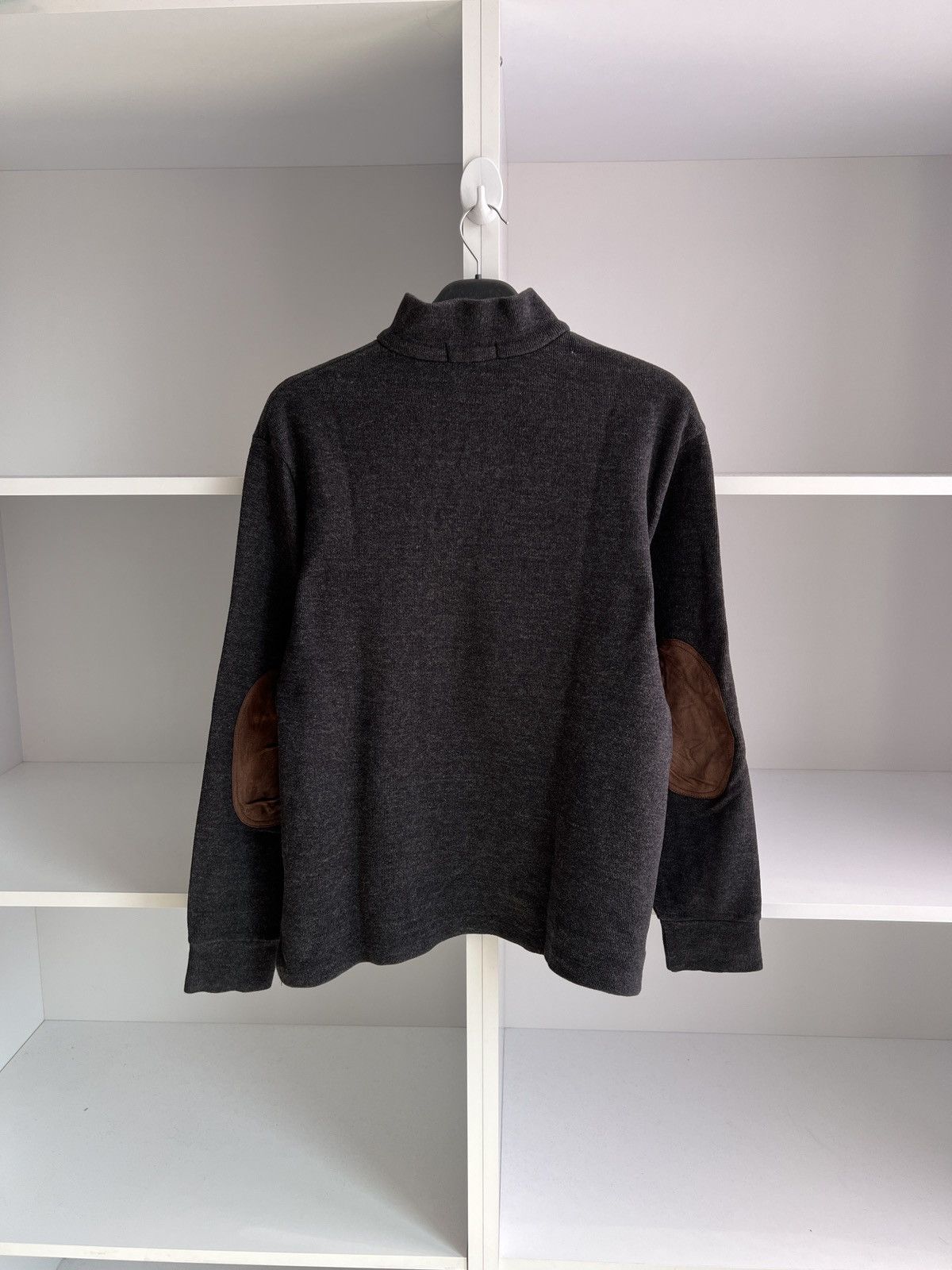 Polo Ralph Lauren × Vintage Vintage Polo Ralph Lauren Sweater Gray Knit Zip Logo Size US S / EU 44-46 / 1 - 12 Thumbnail