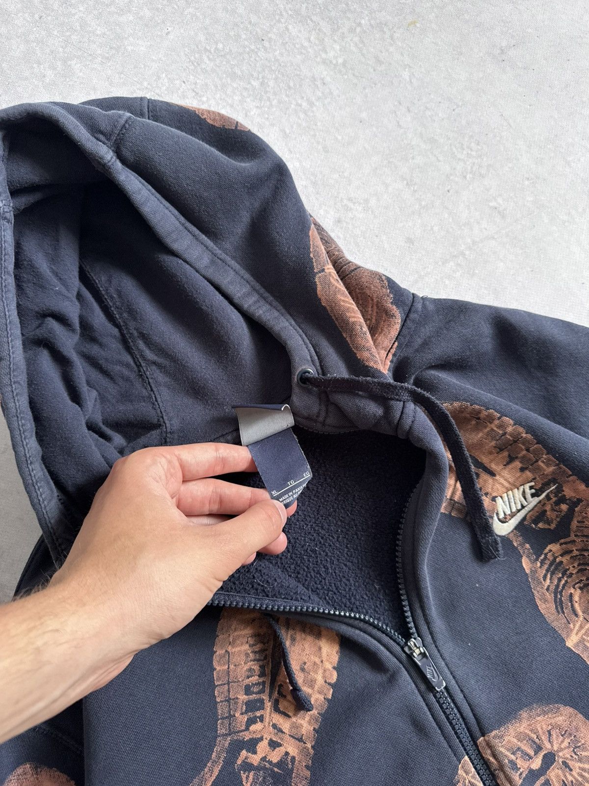 Nike Vintage Nike Dunk Step Custom Print Y2K Oversized Zip Hoodie Size US XL / EU 56 / 4 - 7 Thumbnail