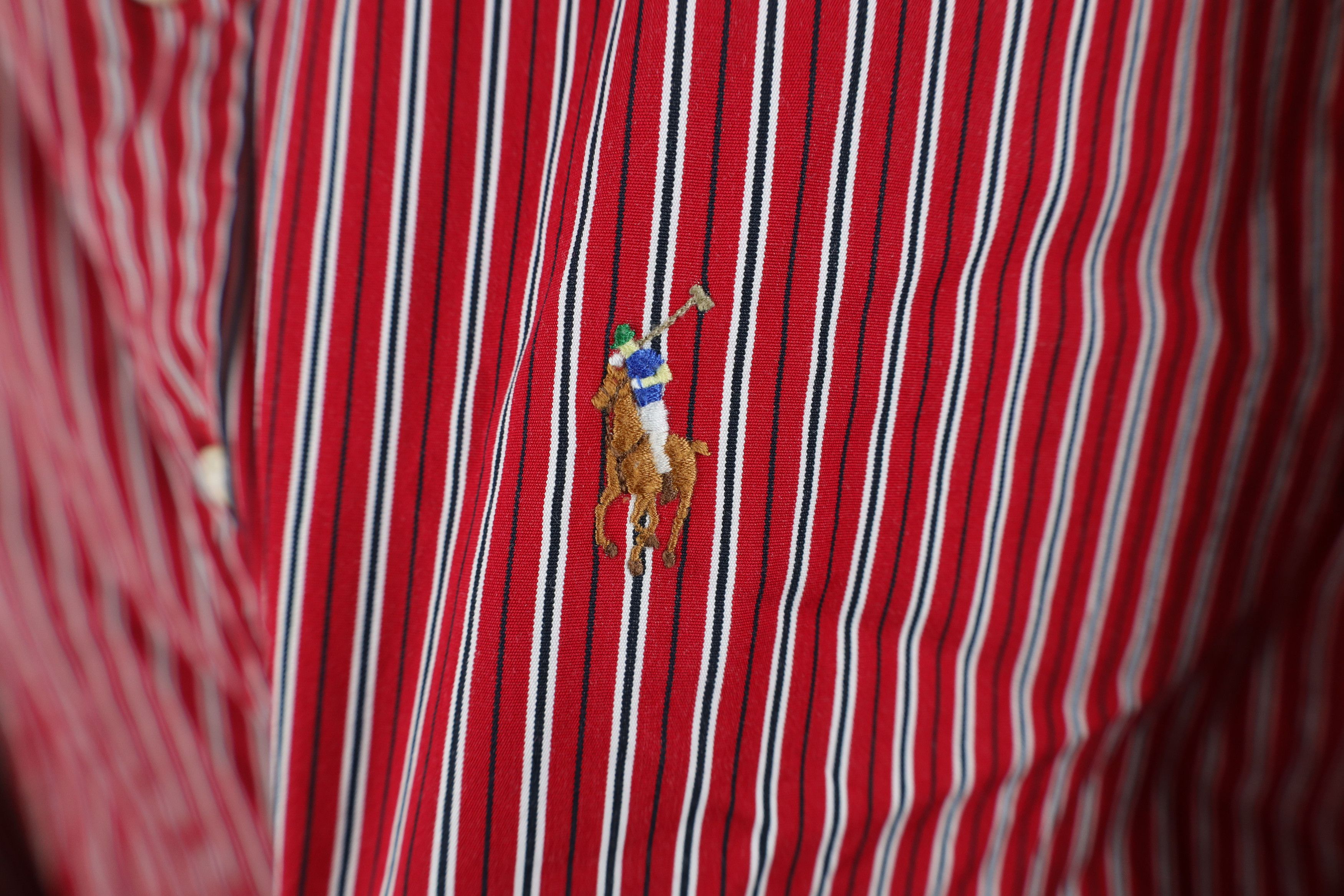 Ralph Lauren Vintage 90s Ralph Lauren Collared Button Down Shirt Red Size US XL / EU 56 / 4 - 4 Thumbnail