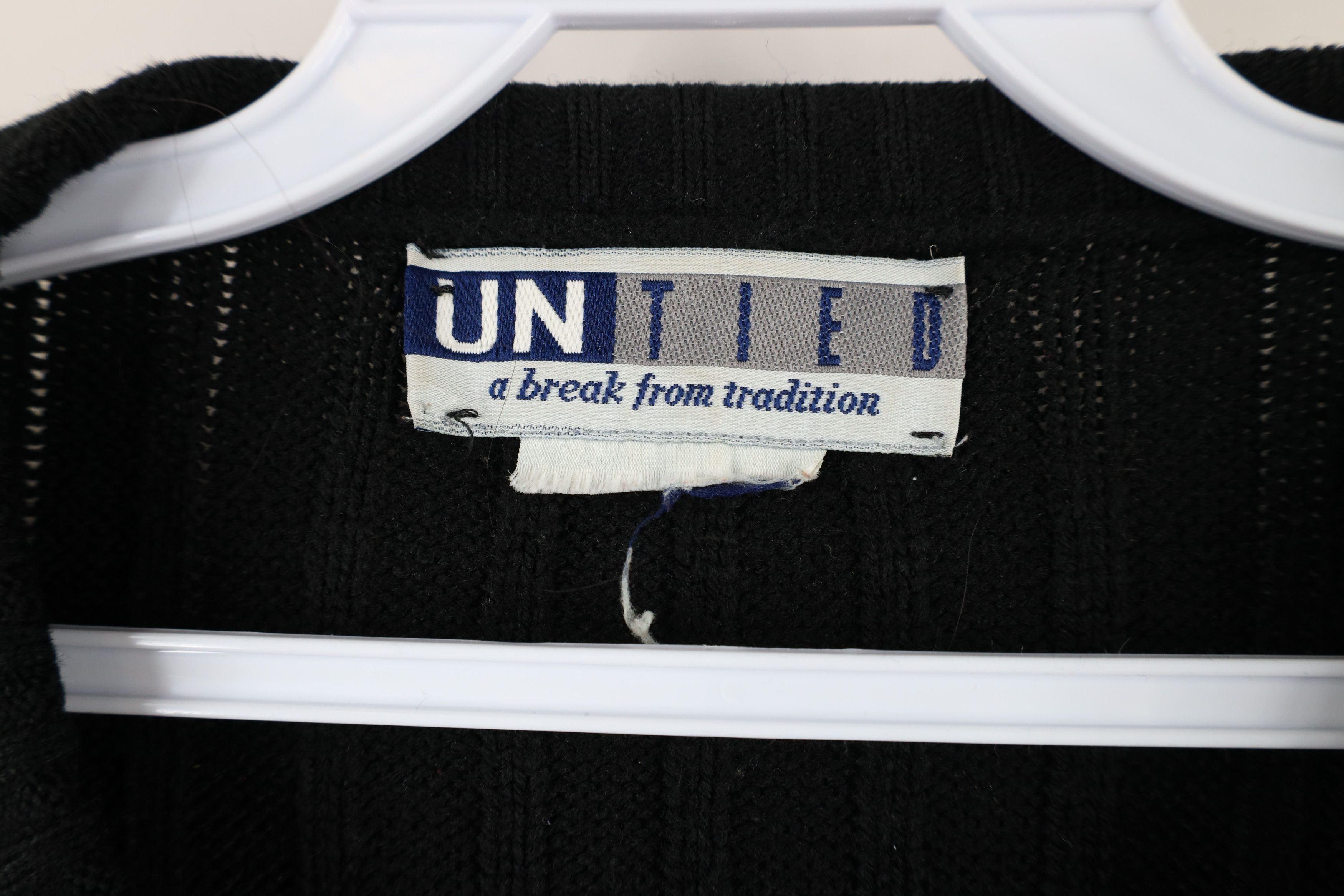 Vintage Vintage 90s Streetwear Block Ribbed Knit Crewneck Sweater Size US XXL / EU 58 / 5 - 4 Thumbnail
