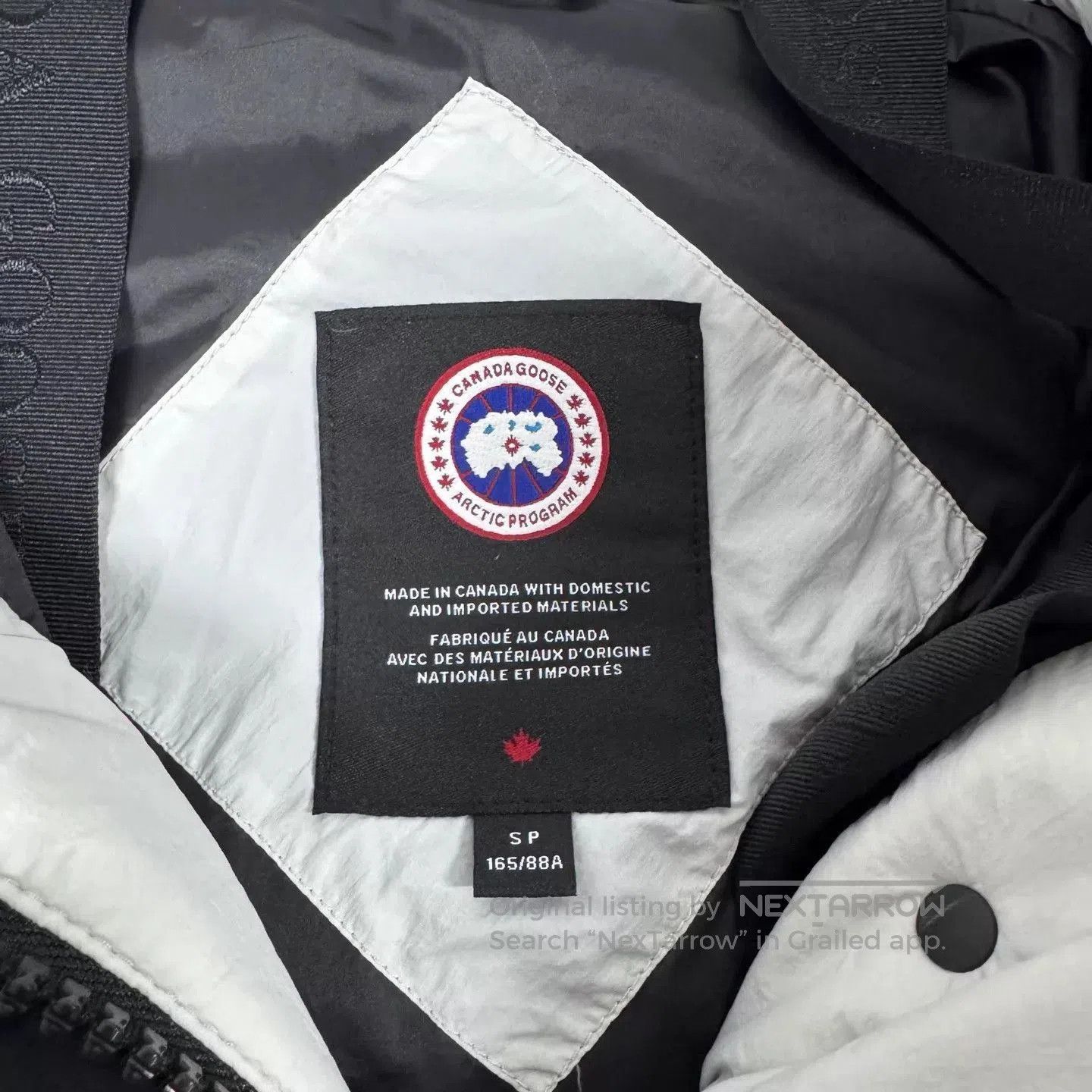 Canada Goose Gray Puffer Jacket with Hood Size S. Size US S / EU 44-46 / 1 - 6 Thumbnail