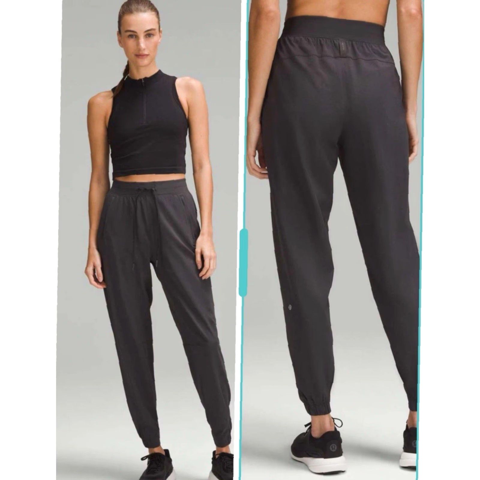 Lululemon VINTAGE Lululemon License To Train HR Pant Jogger Graphite Grey 4 Women Pants Tights Leggings Gray 29in Adult Womens Size 27" / US 4 / IT 40 - 2 Thumbnail