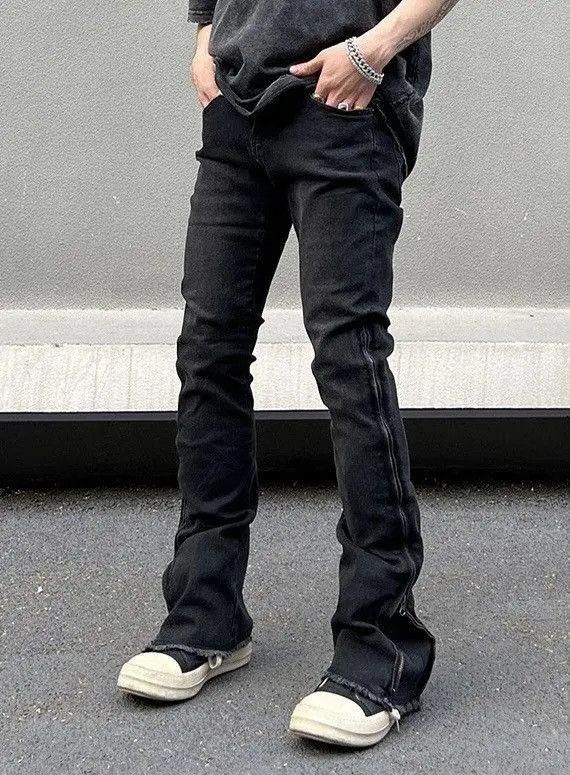 Japanese Brand × Jean Black Flared Denim Jeans Size US 30 / EU 46 - 7 Thumbnail