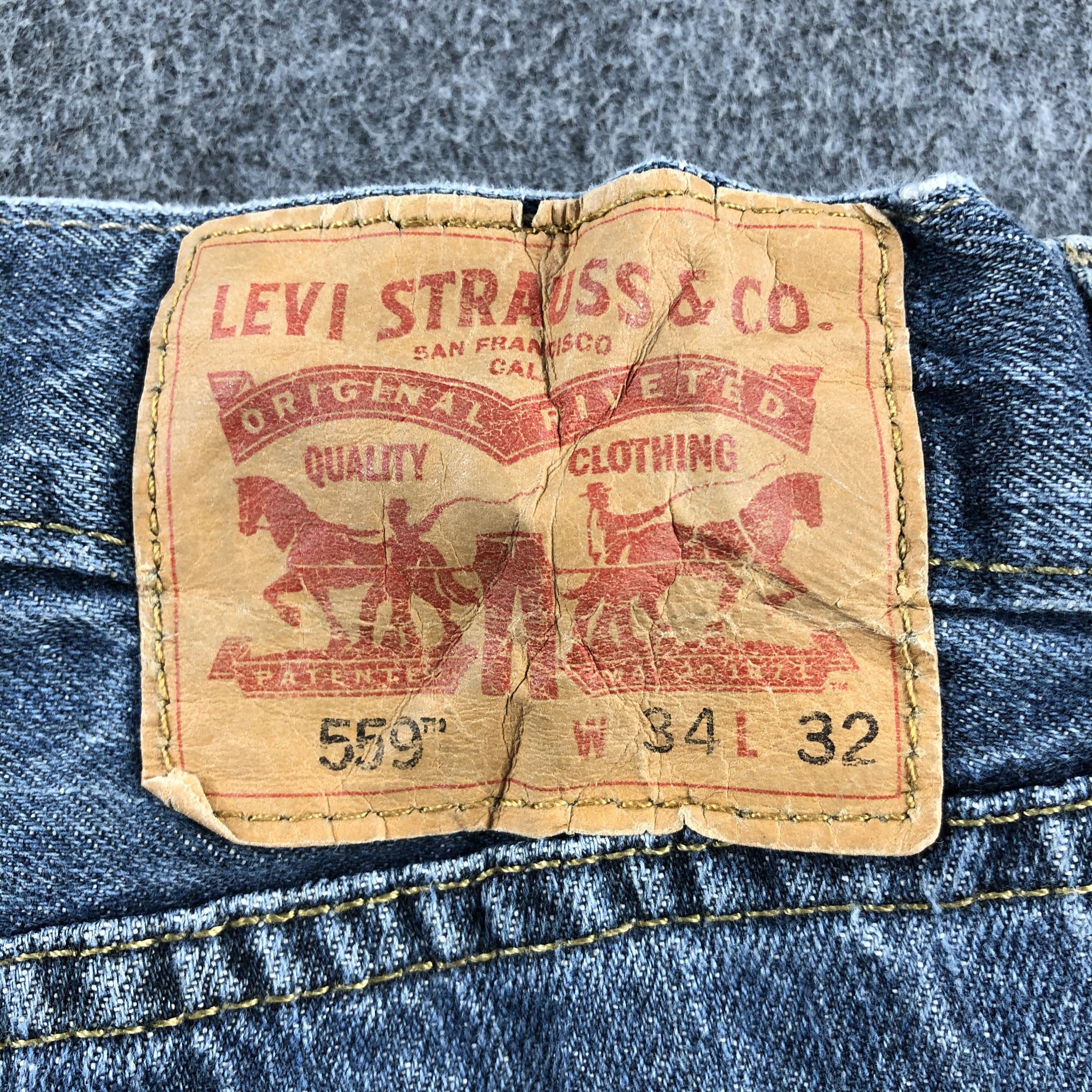 Levi's Vintage Blue Wash Levis 559 Jeans-J2627 Size US 34 / EU 50 - 5 Thumbnail
