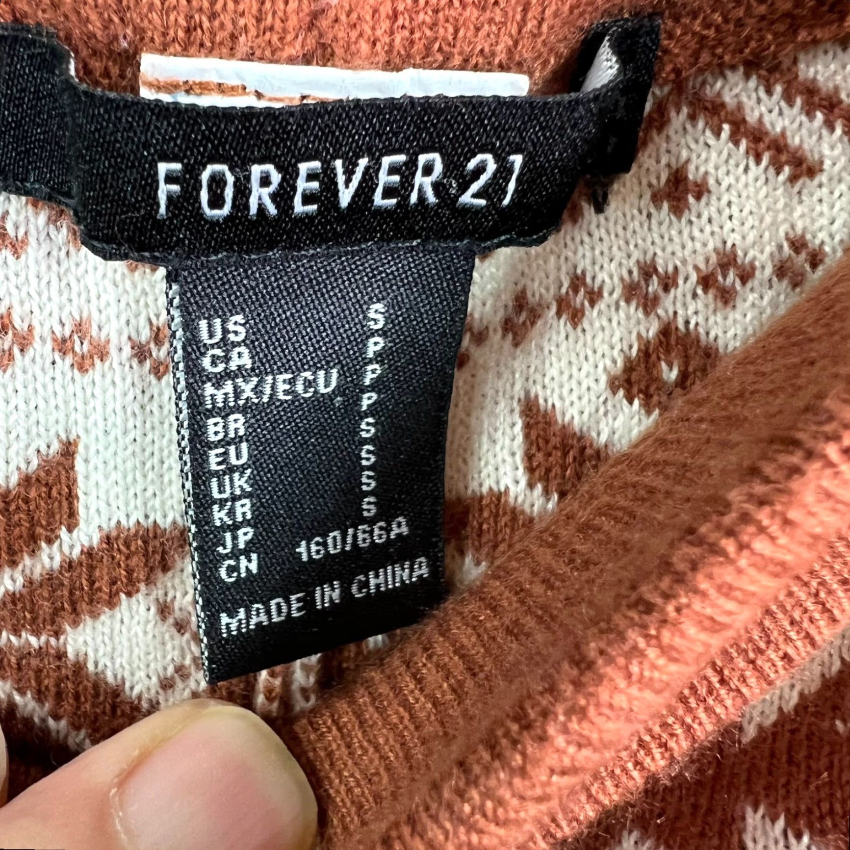 Forever 21 FOREVER 21 Pants Women S Brown 26X30 Lounge Sleepwear Christmas Tree Reindeer Knit Flat Front Pull On 30" Inseam High Rise Womens Size 28" / US 6 / IT 42 - 3 Thumbnail
