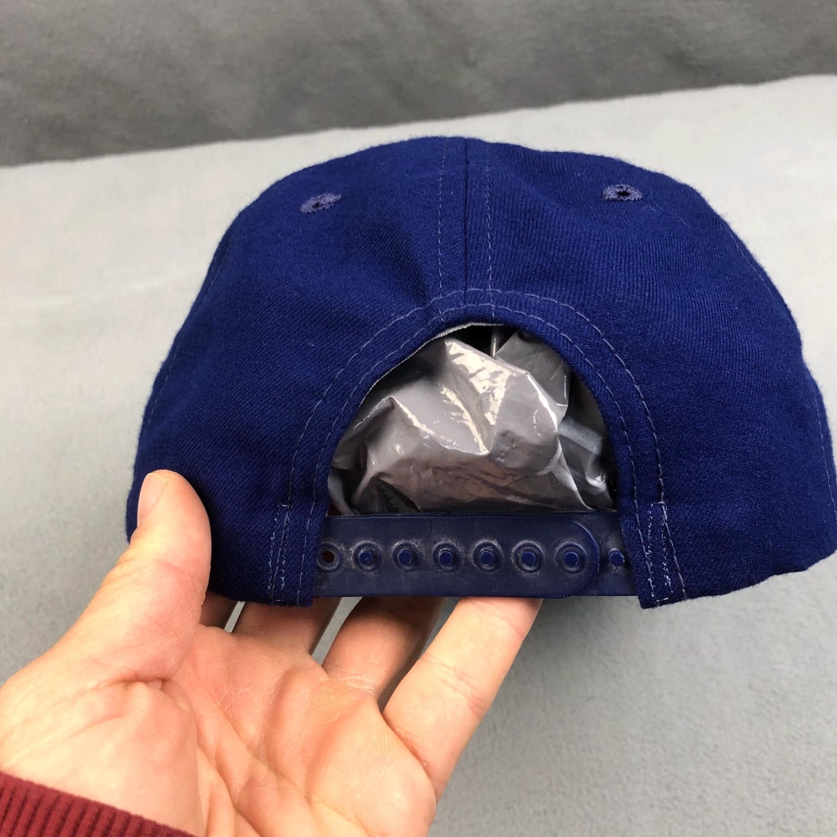 New Era Vintage New Era BP Hat Snap Back Mens Medium Large Baseball Cap Made USA 90s Size ONE SIZE - 6 Thumbnail