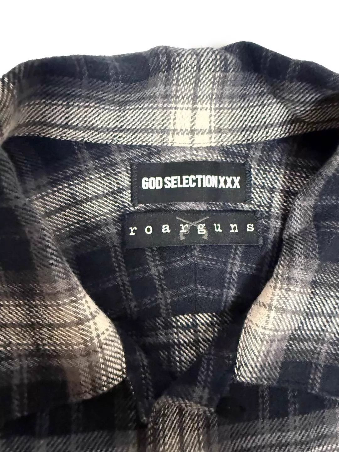 roarguns roarguns×godselectionxxx black flannel check shirt Size US L / EU 52-54 / 3 - 6 Thumbnail