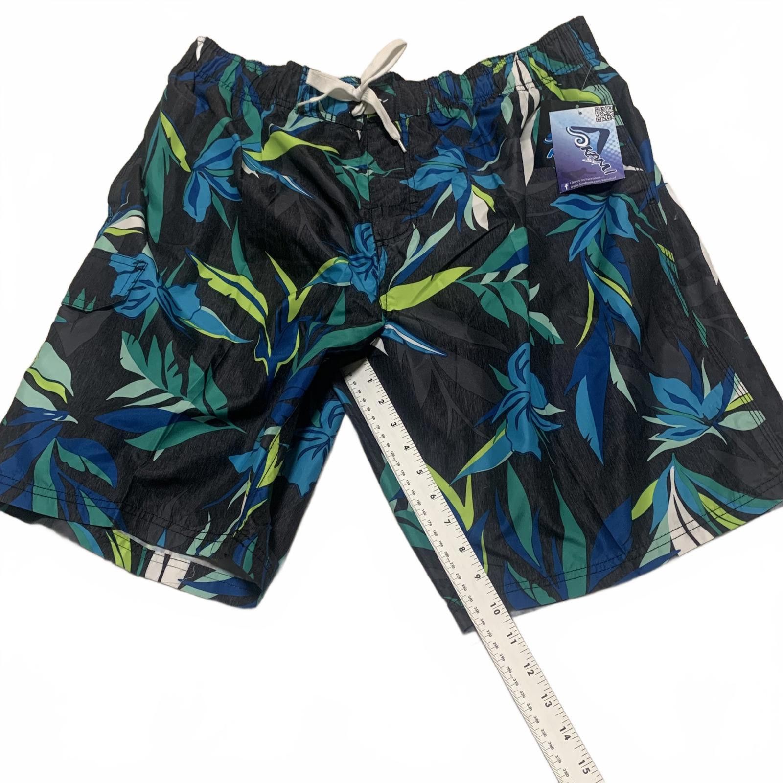 Other Kanu Surf Men's XXL Swim Trunks Blue Green Leaf Size US 40 / EU 56 - 6 Thumbnail