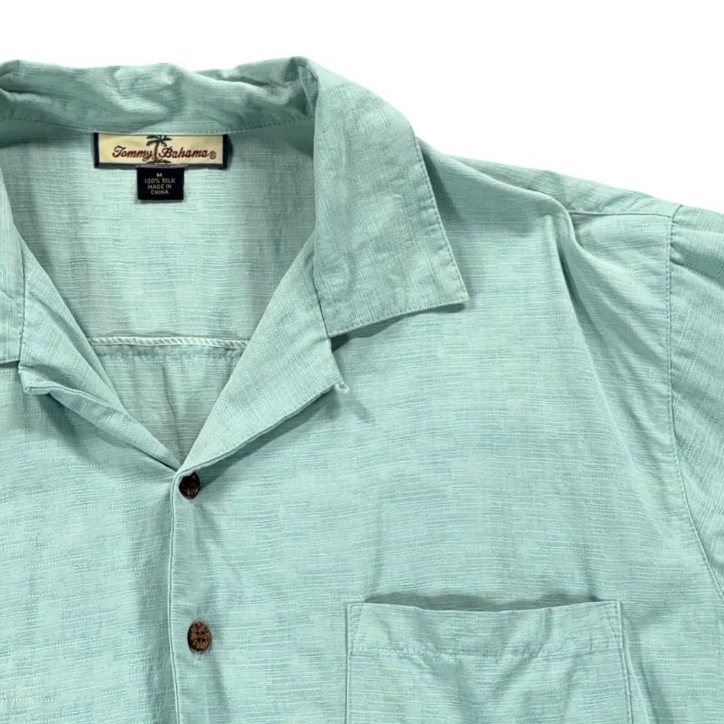 Tommy Bahama VINTAGE Tommy Bahama Shirt Men Medium Green Silk Jungle Shakedown Cigar 90s Beach Size US M / EU 48-50 / 2 - 3 Thumbnail