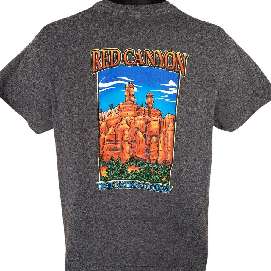 Delta Red Canyon T Shirt Mens Size Medium Gray Dixie National Size US M / EU 48-50 / 2 - 1 Thumbnail
