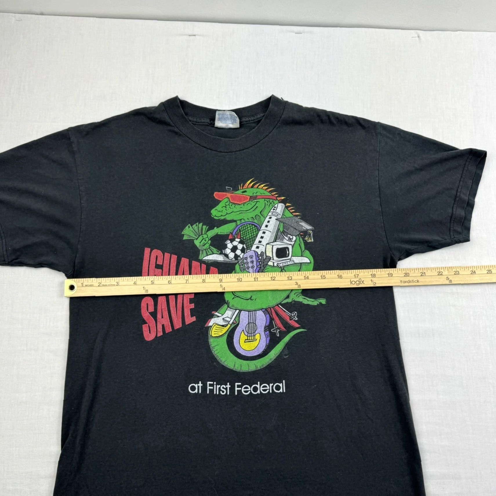 Hanes VINTAGE Hanes Funny T-Shirt Adult Medium Black 90s Y2K Mens Size US M / EU 48-50 / 2 - 6 Thumbnail