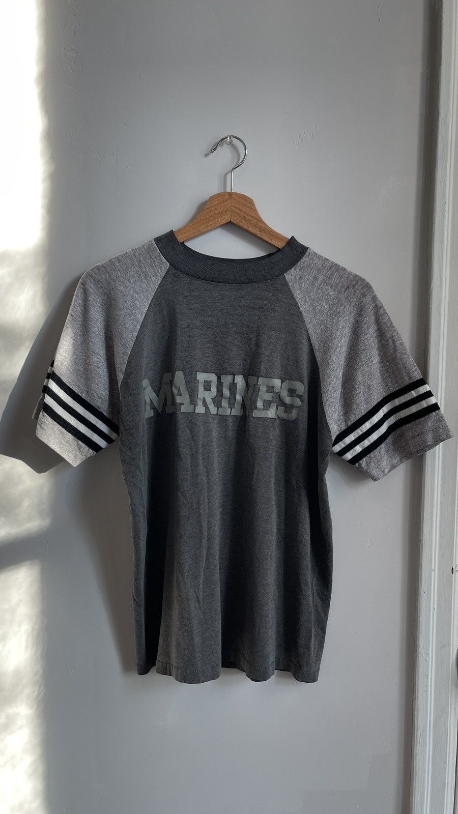 Vintage vintage army marines raglan single stitch tee Size US XXS / EU 40 - 1 Thumbnail