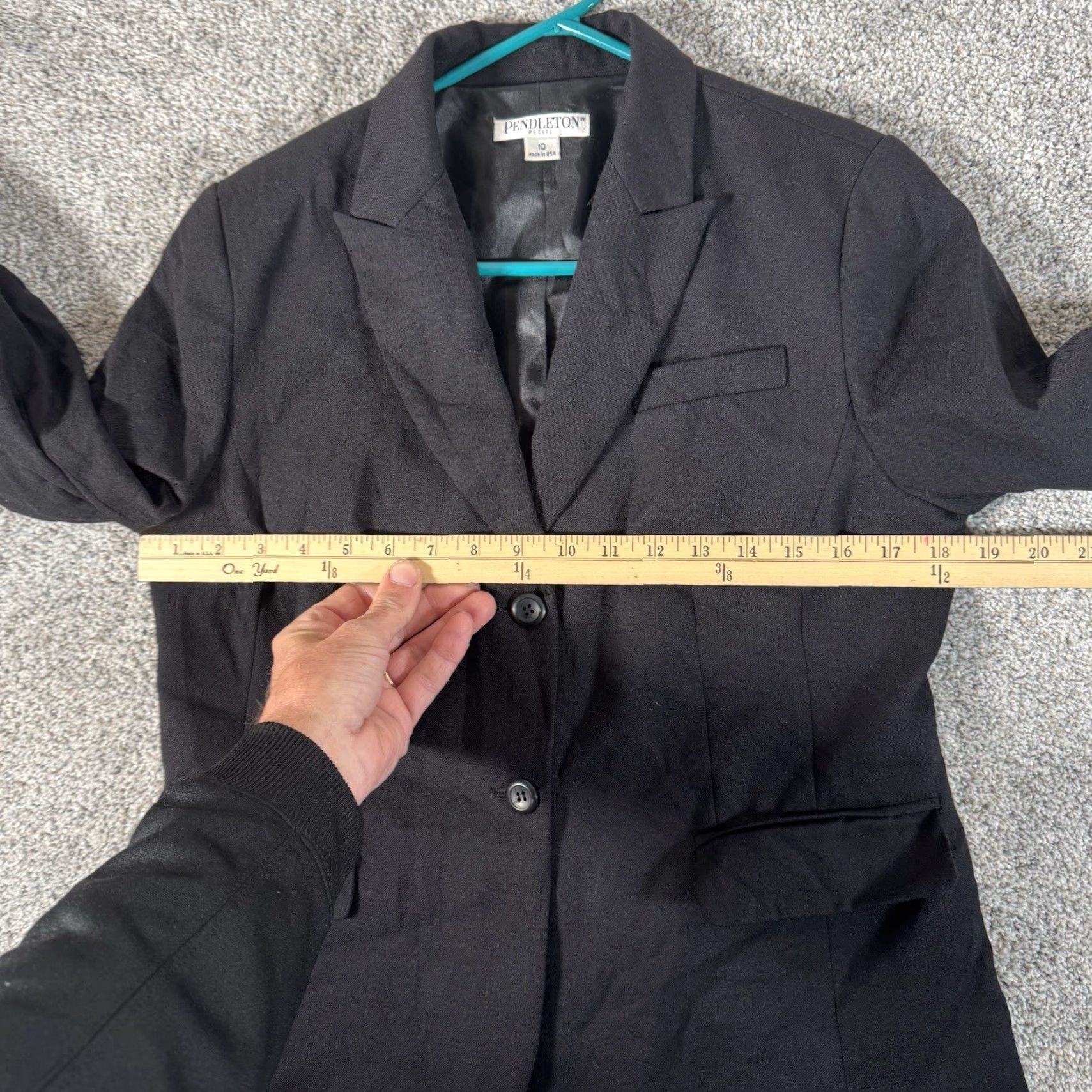 Pendleton VINTAGE Pendleton Blazer Women 10P Black 100% Wool Single-Breasted Preppy Dark Academia 90s Y2K Old Money Size L / US 10 / IT 46 - 5 Thumbnail