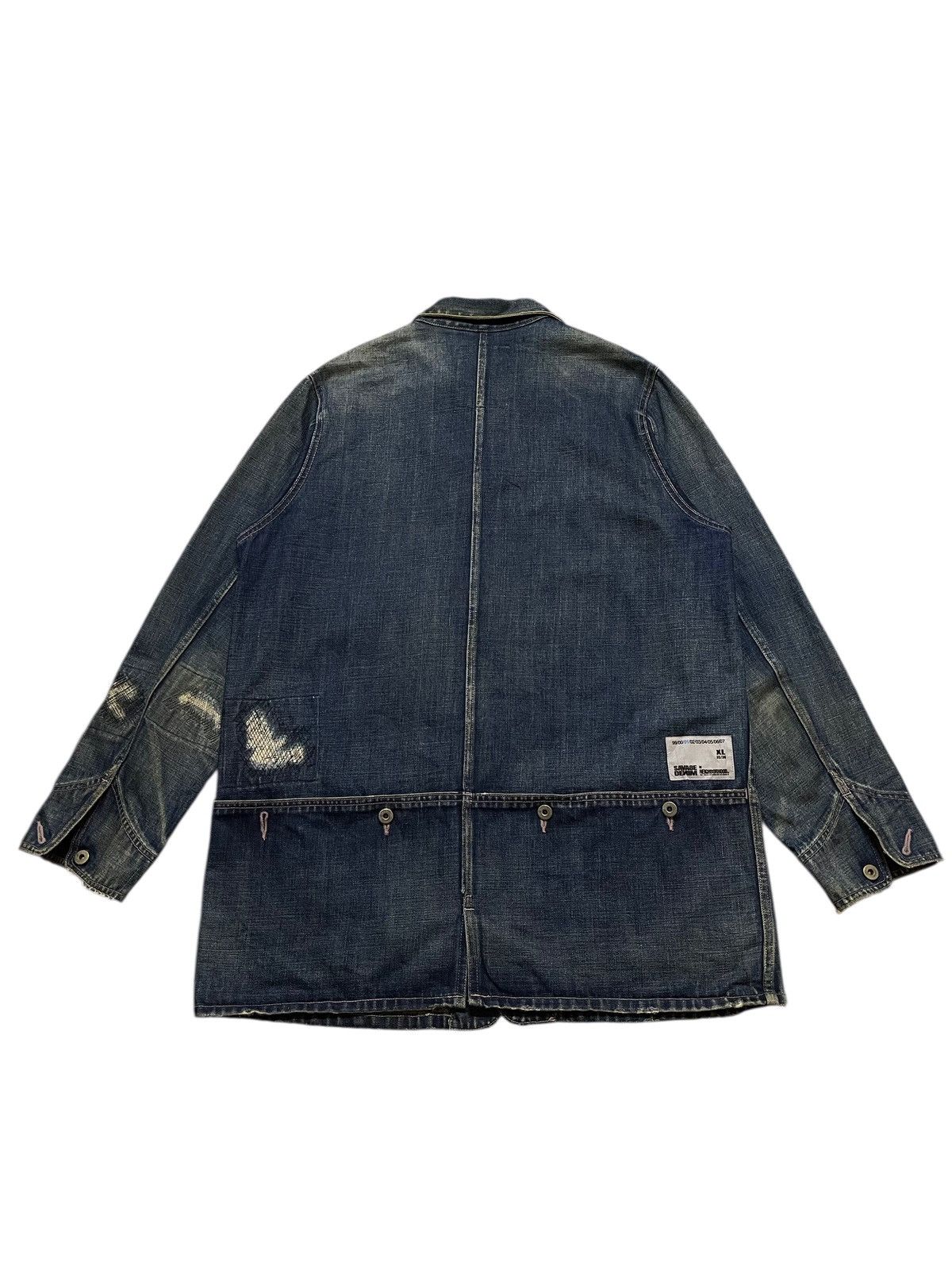 Neighborhood Vintage Neighbourhood Savage Denim Faded Sashiko Boro Style Size US L / EU 52-54 / 3 - 3 Thumbnail