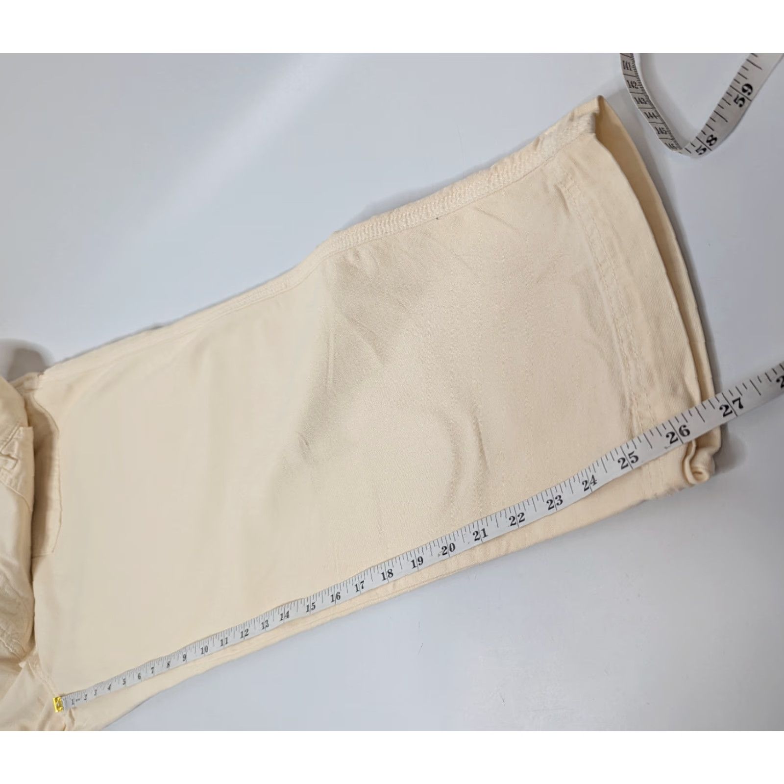 Marine Layer Marine Layer Maya Utility Pants Women’s 14 Carpenter Cotton Stretch Beige Slim Straight Pockets Zipper Logo 14934 Size 36" / US 14 / IT 50 - 6 Thumbnail