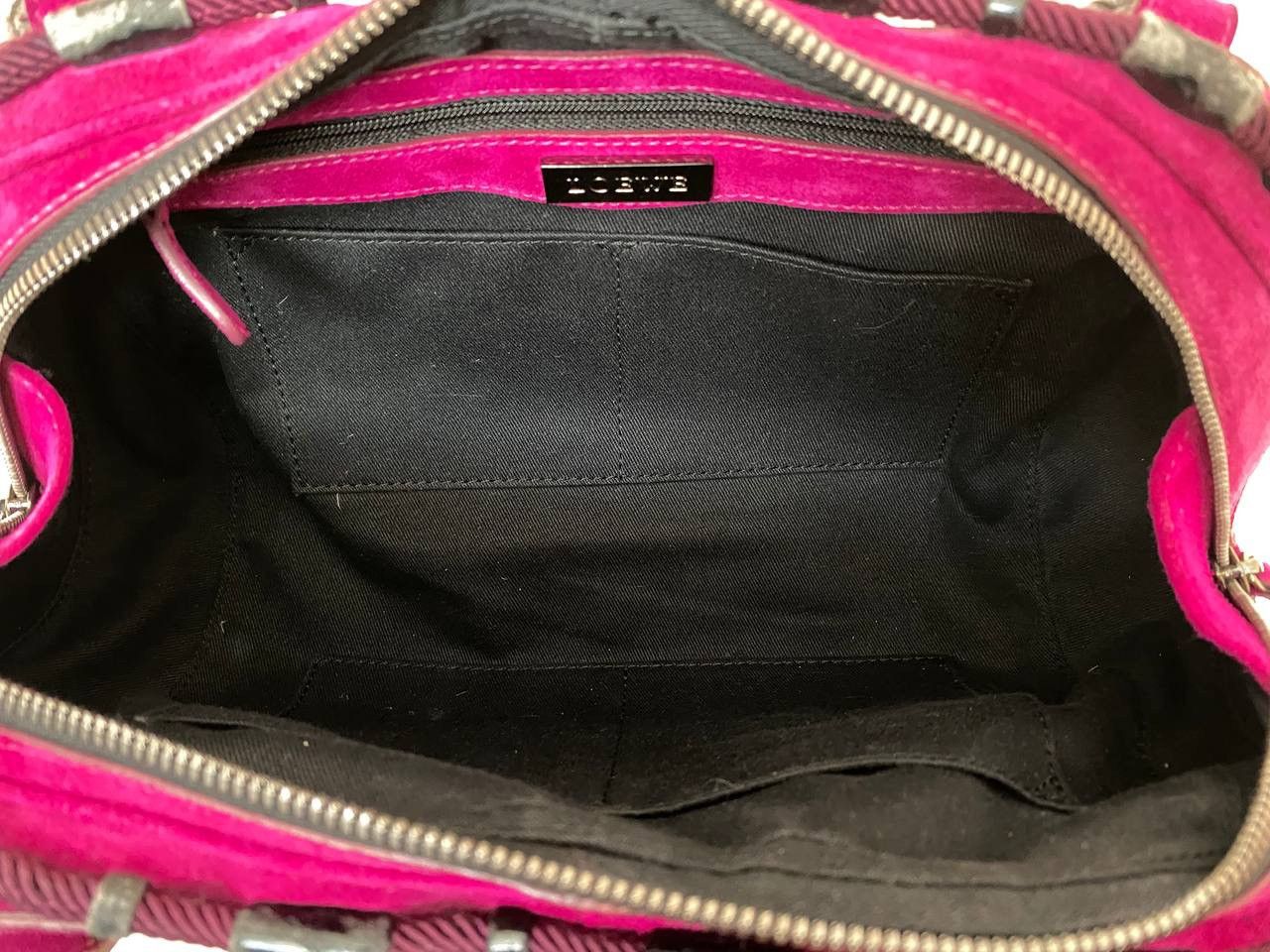 Loewe Loewe Suede Shoulder Bag Pink Size ONE SIZE - 11 Thumbnail