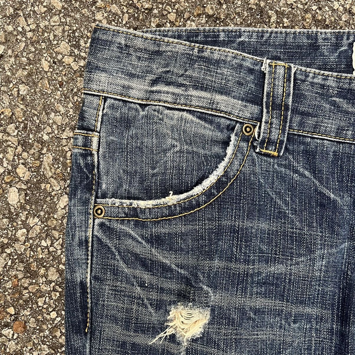 Hysteric Glamour Flare Jeans Ozz First Destroyed Distressed Denim Size US 32 / EU 48 - 5 Thumbnail