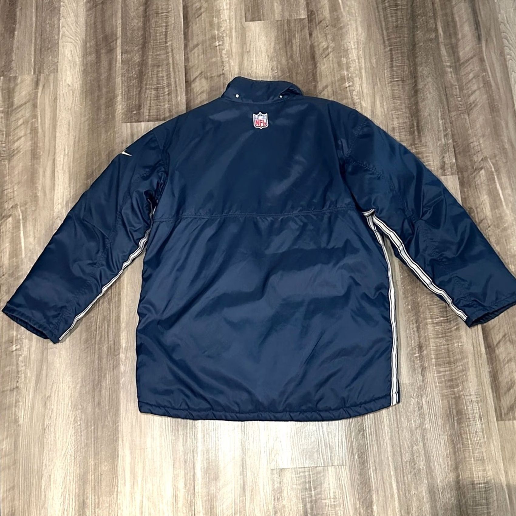 Nike Dallas Cowboys Nike Pro Line Authentic Puffer Jacket - Medium Mens Navy Blue Jacket Size US M / EU 48-50 / 2 - 2 Thumbnail