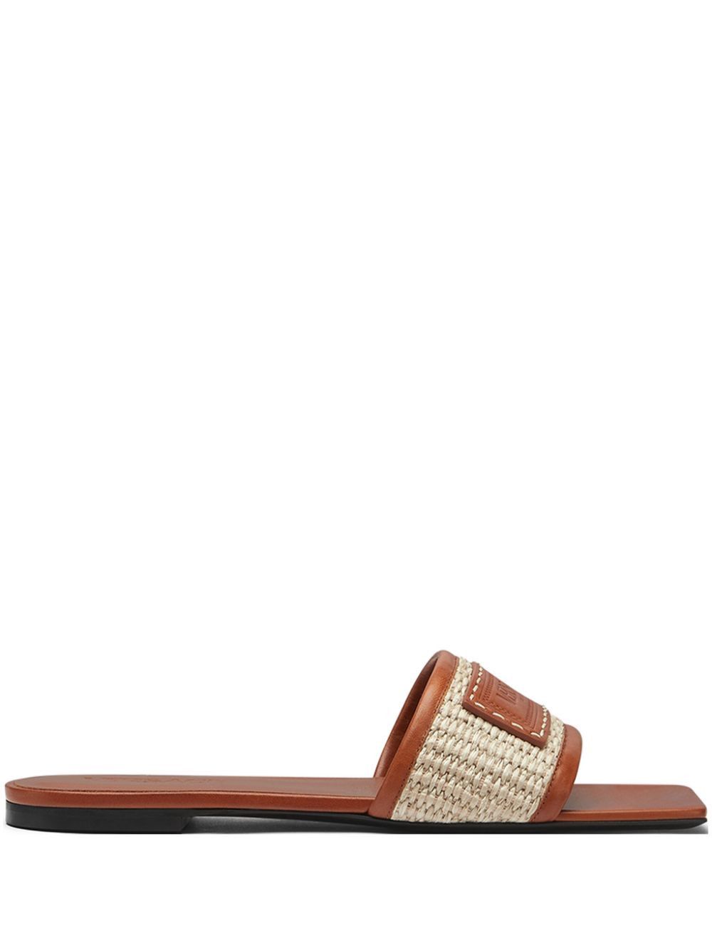 Versace Versace Theia Raffia Slide Sandals SIZE 38 Size ONE SIZE - 1 Thumbnail