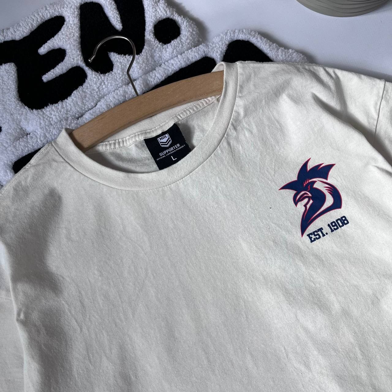 Vintage Sydney Roosters NRL Rugby T Shirt Size US L / EU 52-54 / 3 - 6 Thumbnail
