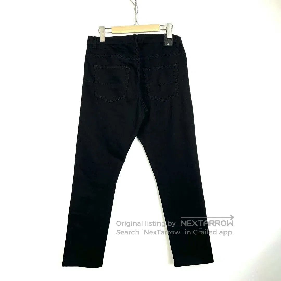 Dior classic black logo print jeans by Dior. Size US 33 - 2 Thumbnail