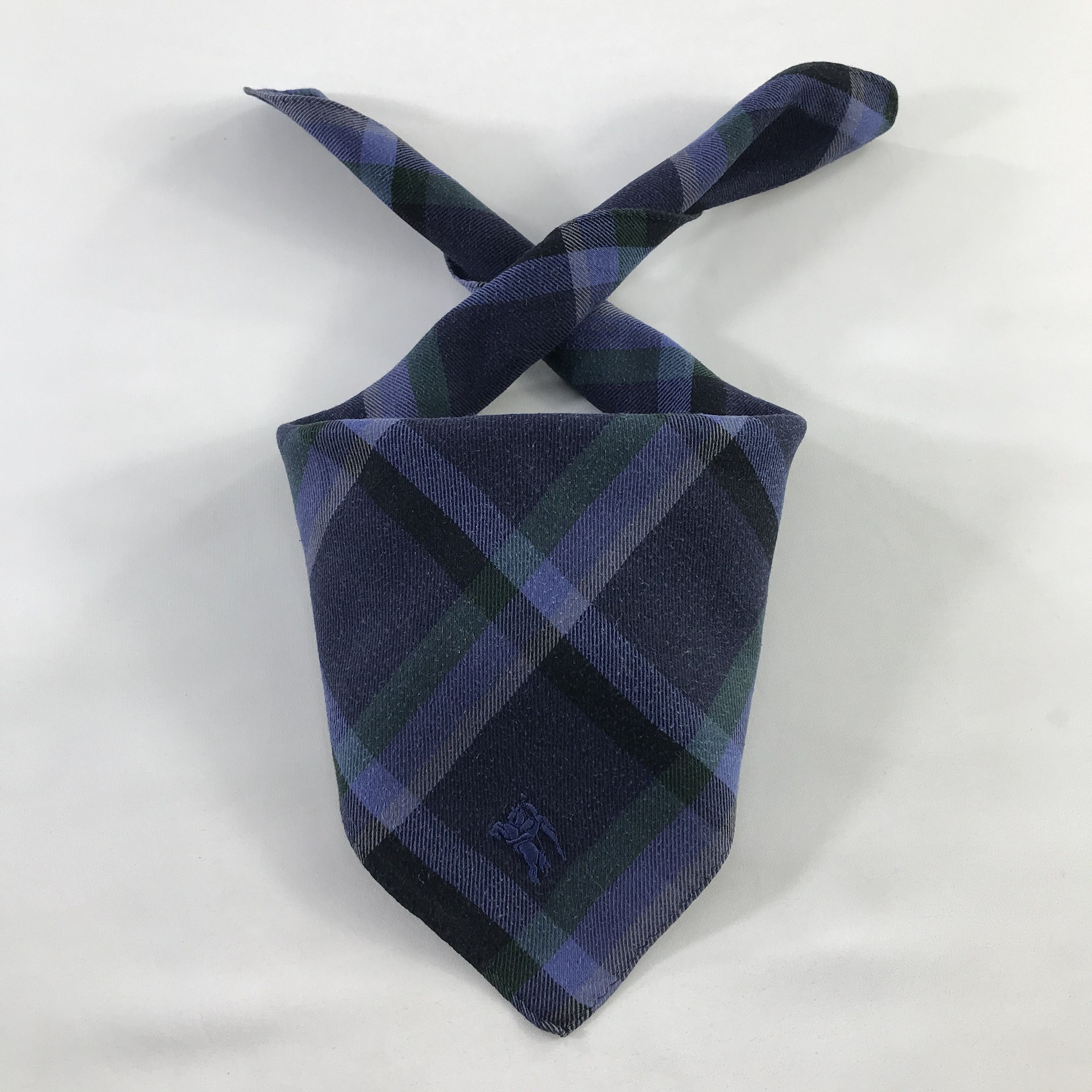 Burberry × Vintage Burberry Bandana / Handkerchief / Neckerchief - S469 Size ONE SIZE - 3 Thumbnail