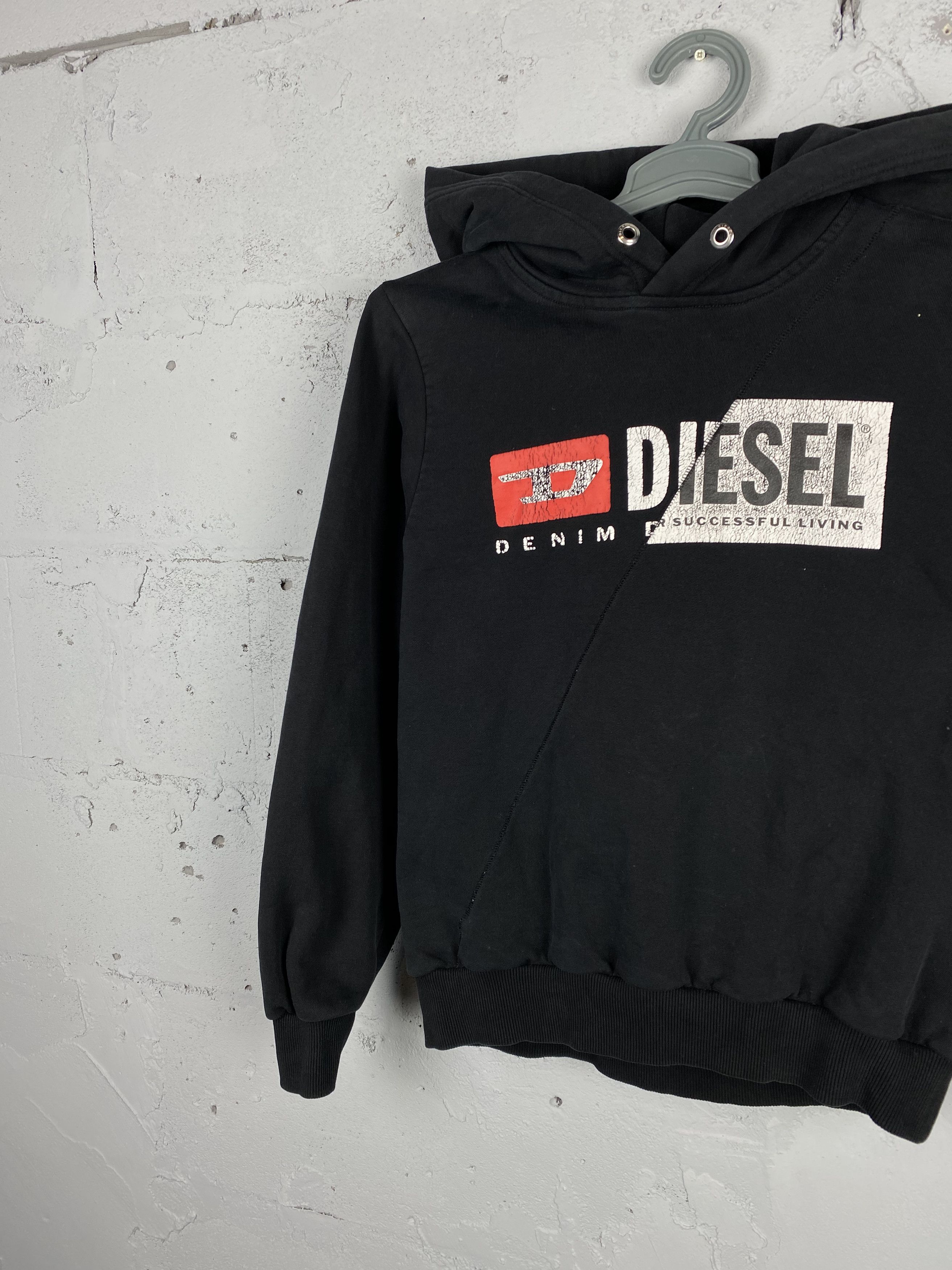 Diesel × Japanese Brand Diesel Hoodie Big Logo Oversized Hoodie Y2K Baggy Size XS / US 0-2 / IT 36-38 - 2 Thumbnail