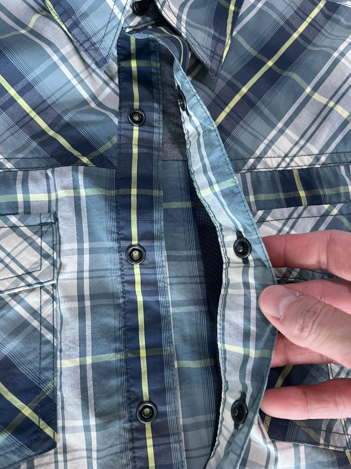 5.11 5.11 Tactical Double Flex Covert Mens Med Blue Plaid Snap Size US M / EU 48-50 / 2 - 8 Thumbnail