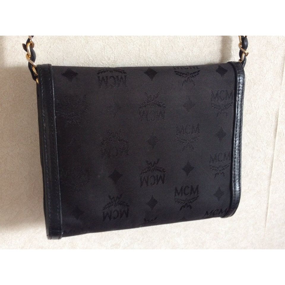 MCM Vintage MCM black nylon monogram clutch shoulder bag Size ONE SIZE - 2 Thumbnail