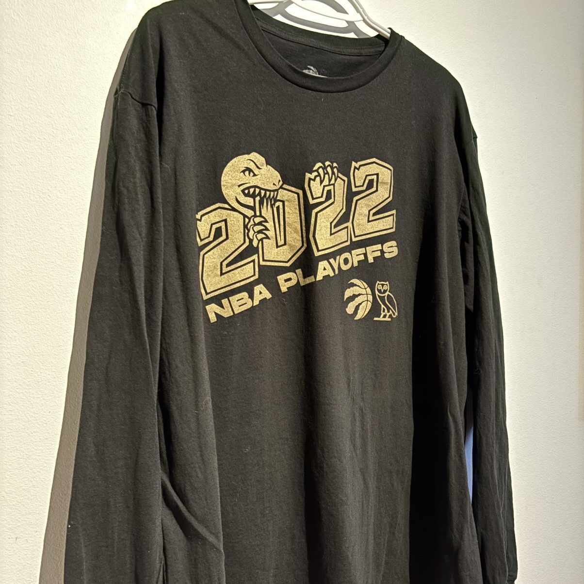 NBA × October's Very Own OVO Toronto Raptors NBA Playoffs 2022 Long Sleeve T-Shirt Size US XL / EU 56 / 4 - 9 Thumbnail
