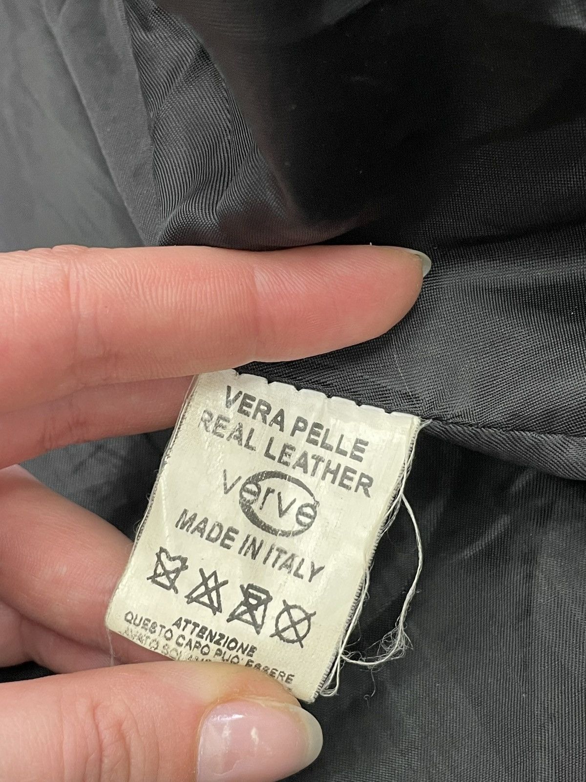 Vera Pelle Hype schott style faded distressed leather jacket 90s Size US XL / EU 56 / 4 - 7 Thumbnail