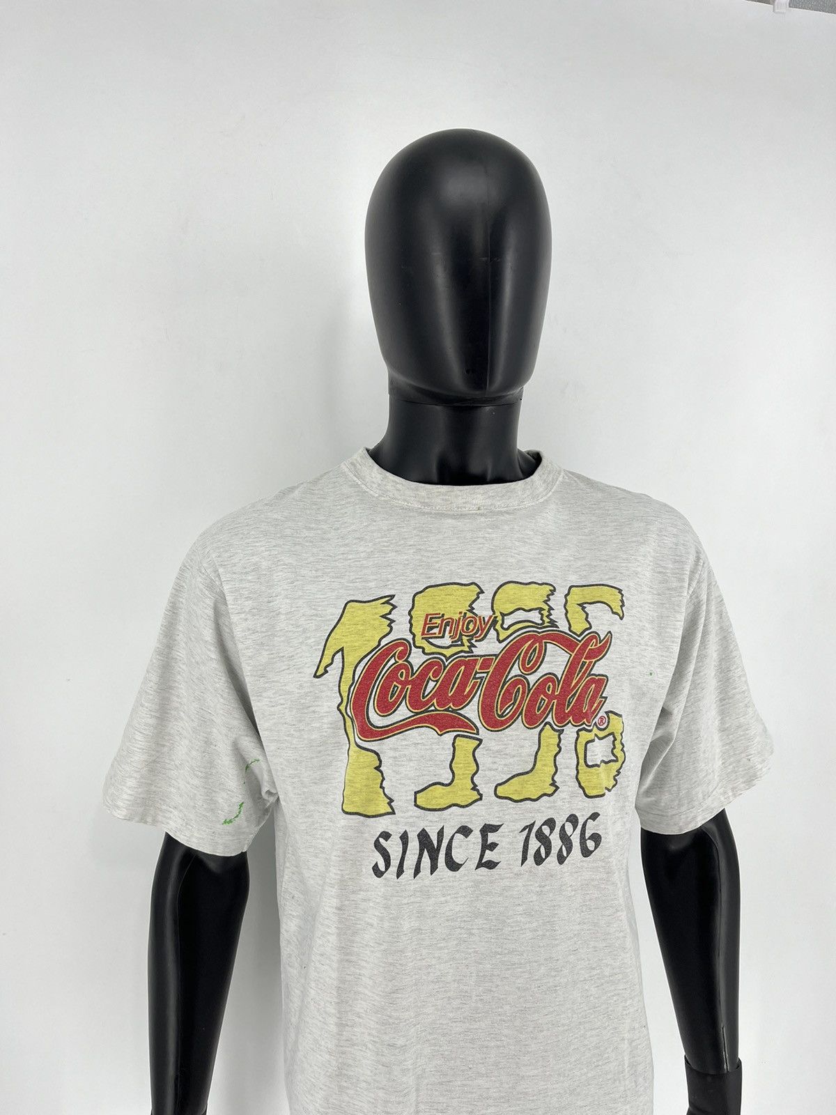 Coca Cola × UEFA × Vintage 1996 Euro UEFA Enjoy Coca Cola Vintage 90s T shirt Size US XL / EU 56 / 4 - 4 Thumbnail