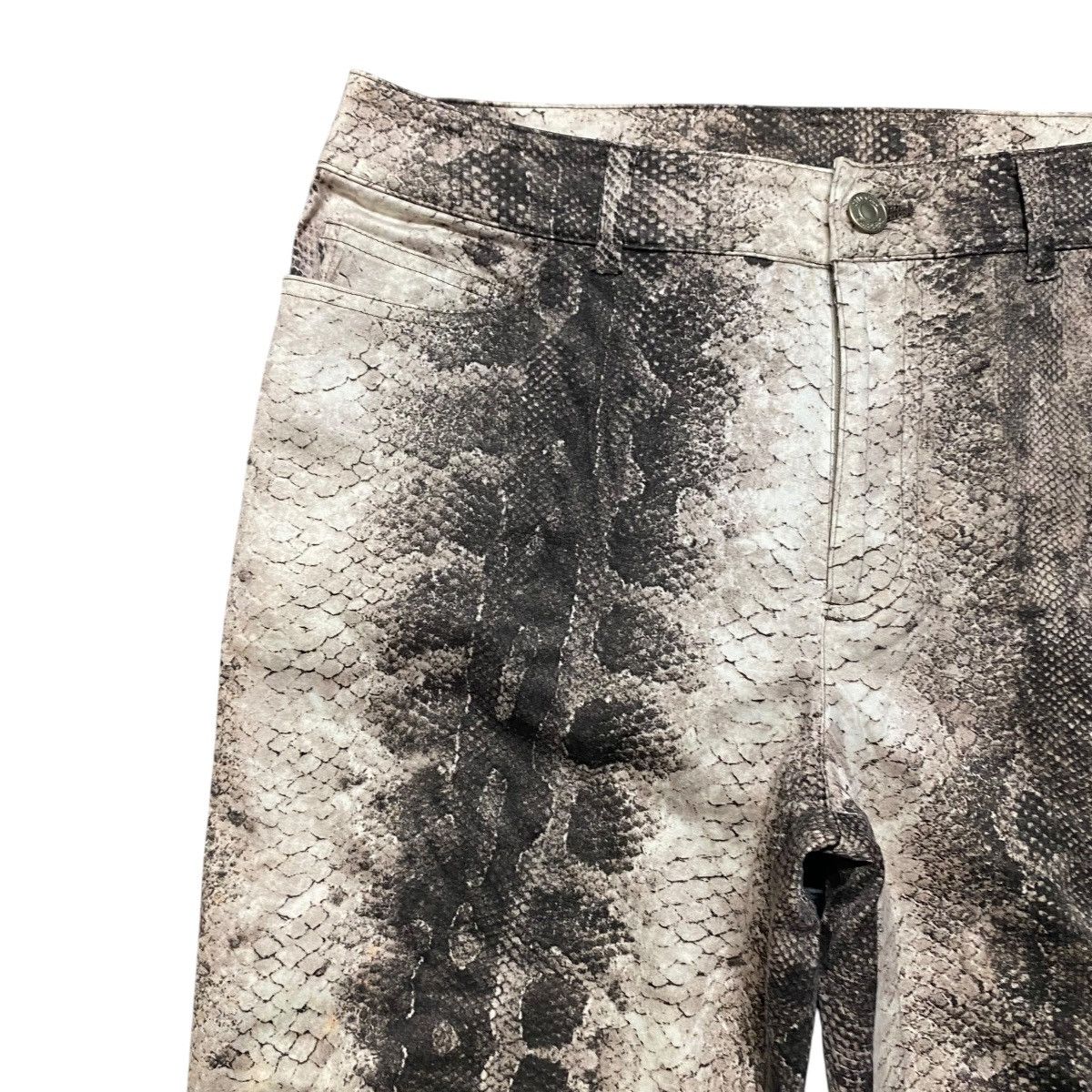 Japanese Brand Japanese Brand SPECCHIO Snake Skin Flare Pants Size 29" - 4 Thumbnail