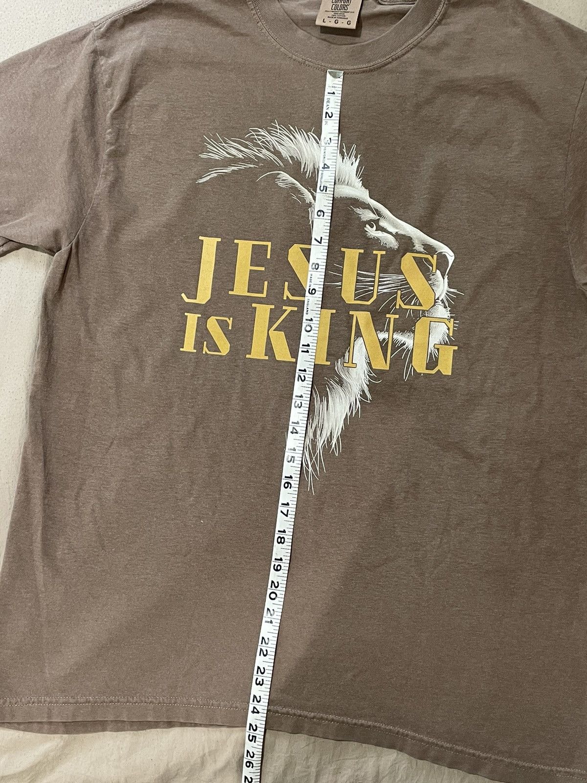 Other Jesus is King T-Shirt Large men’s Lion Christian graphic tee Size US L / EU 52-54 / 3 - 3 Thumbnail