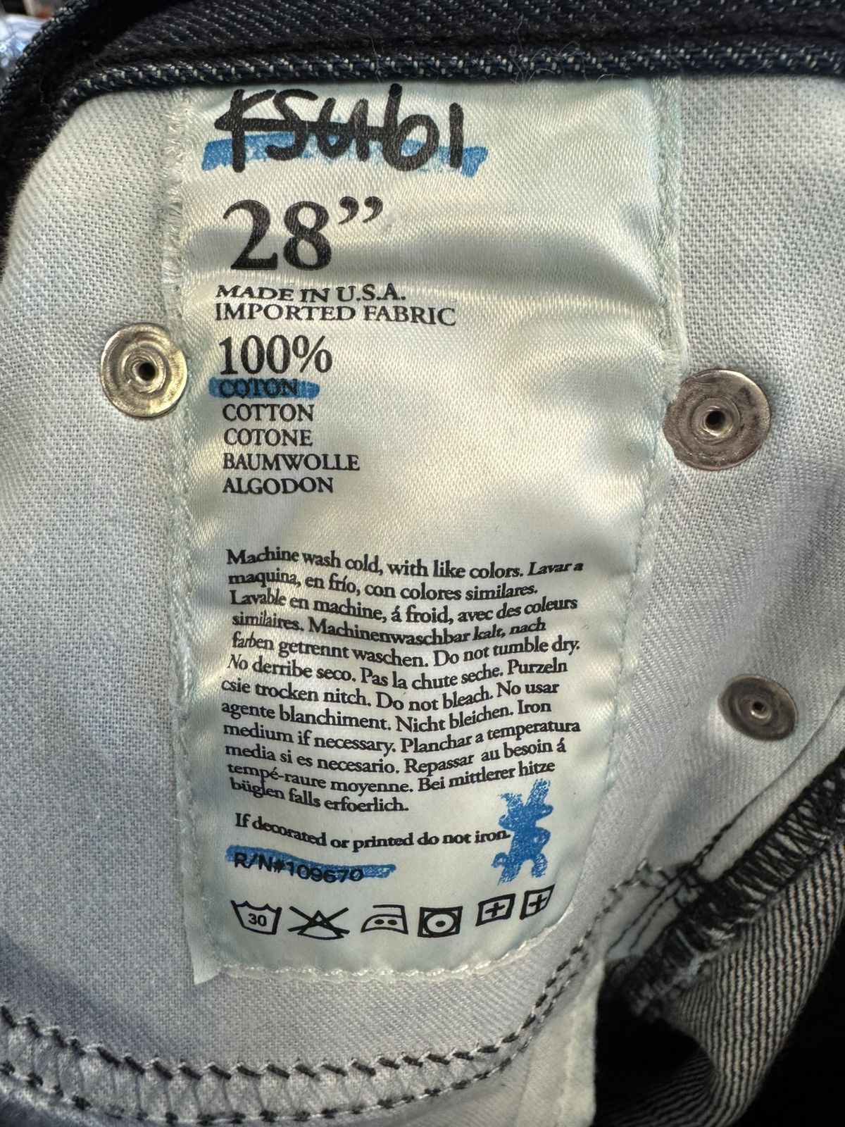 Ksubi Ksubi Blue Denim Size US 28 / EU 44 - 3 Thumbnail