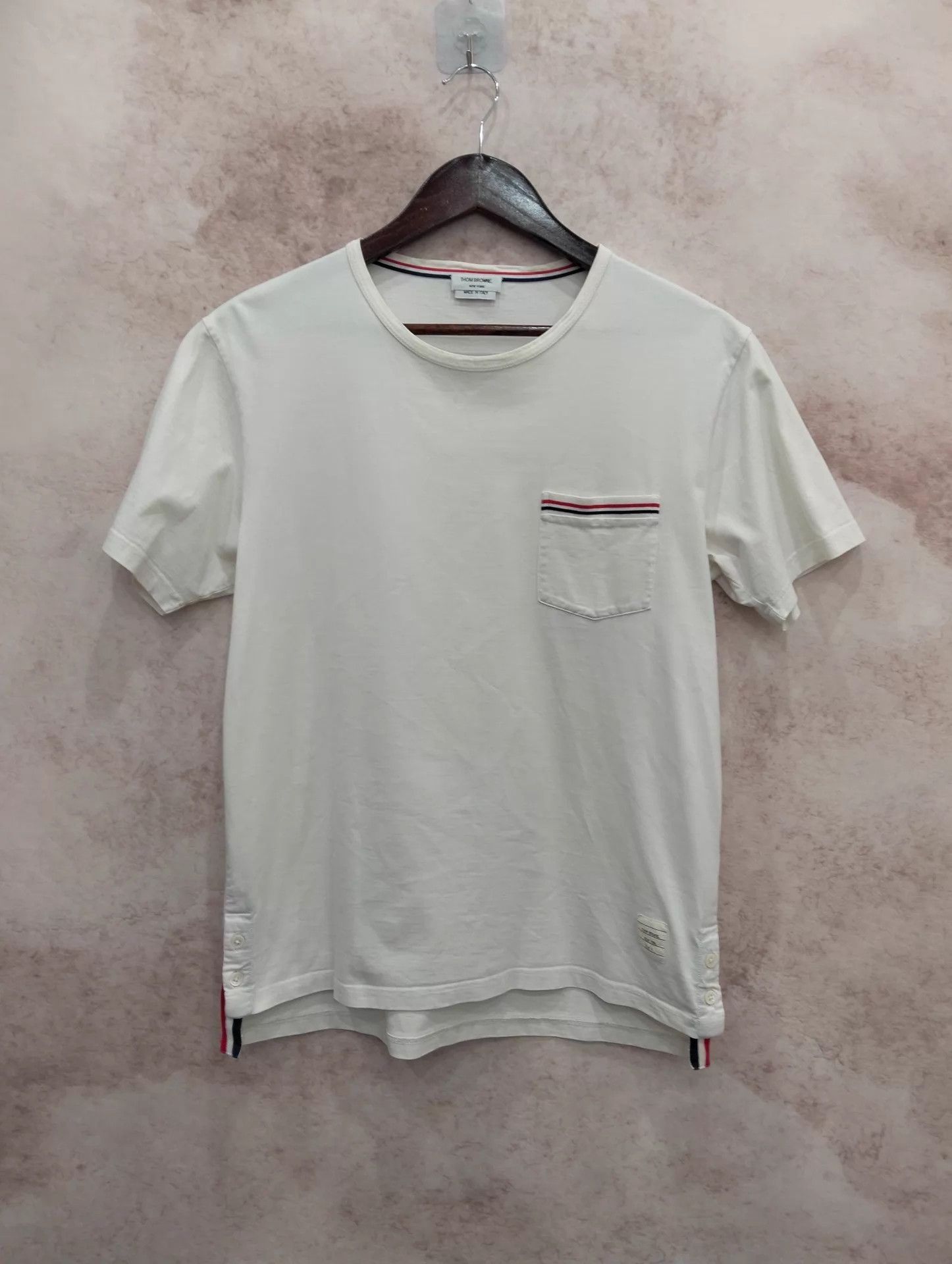 Thom Browne THOM BROWNE White Short Sleeve T-Shirt 2 Size US M / EU 48-50 / 2 - 1 Thumbnail